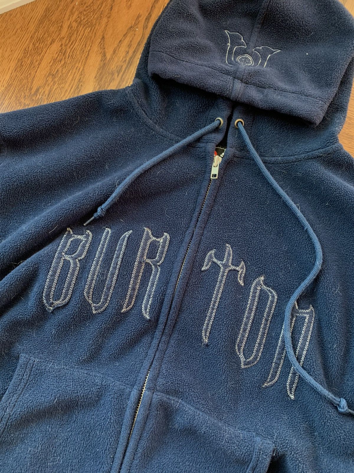 Burton × Vintage Vintage Burton x Ronin Fleece Hoodie 2000s Y2K 90s Snowboard Size US M / EU 48-50 / 2 - 11 Thumbnail