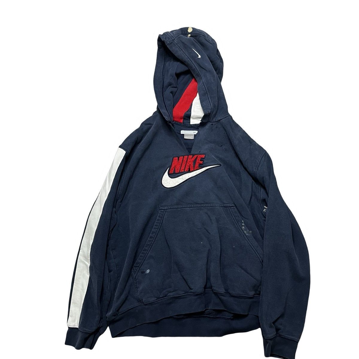Nike × Vintage vintage y2k thrashed nike hoodie Size US XL / EU 56 / 4 - 2 Thumbnail