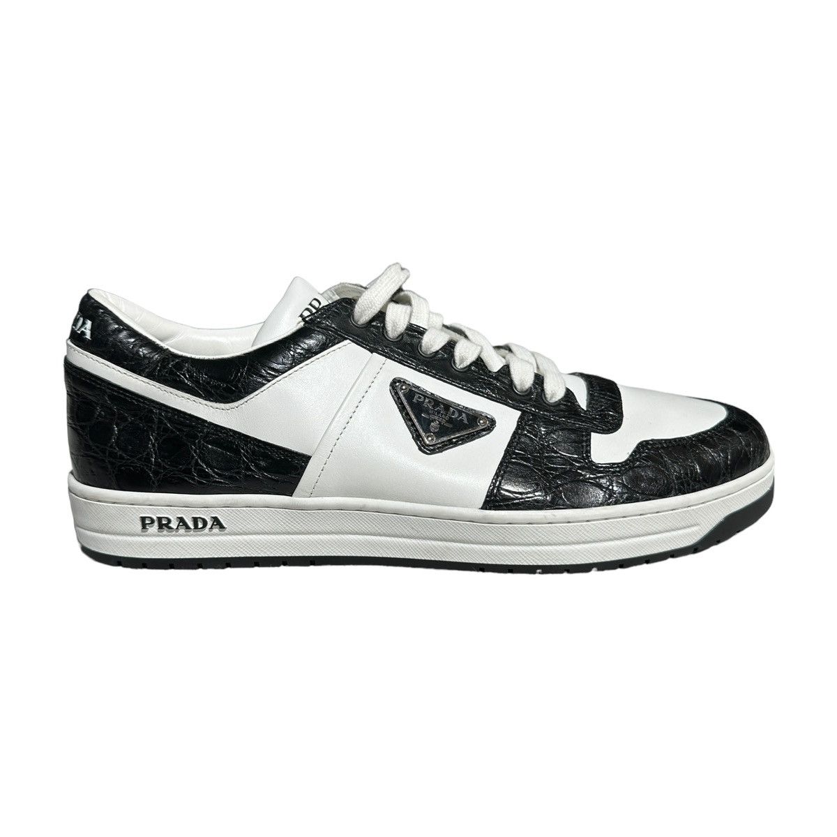 Prada Downtown croc embossed sneaker Size US 9 / EU 42 - 2 Thumbnail