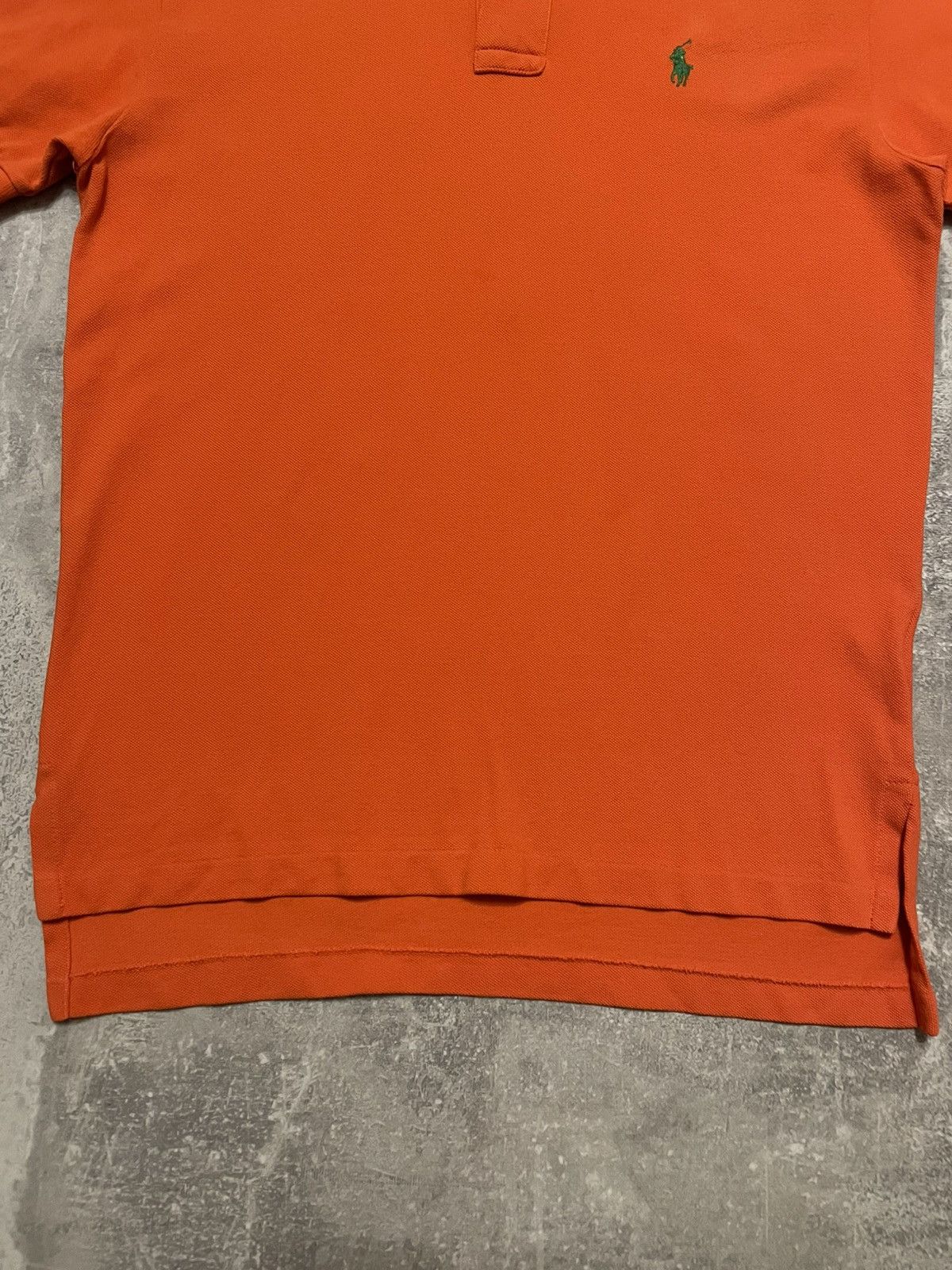 Polo Ralph Lauren × Vintage Vintage Polo Ralph Lauren Orange Polo Shirt Y2K Size US S / EU 44-46 / 1 - 3 Thumbnail