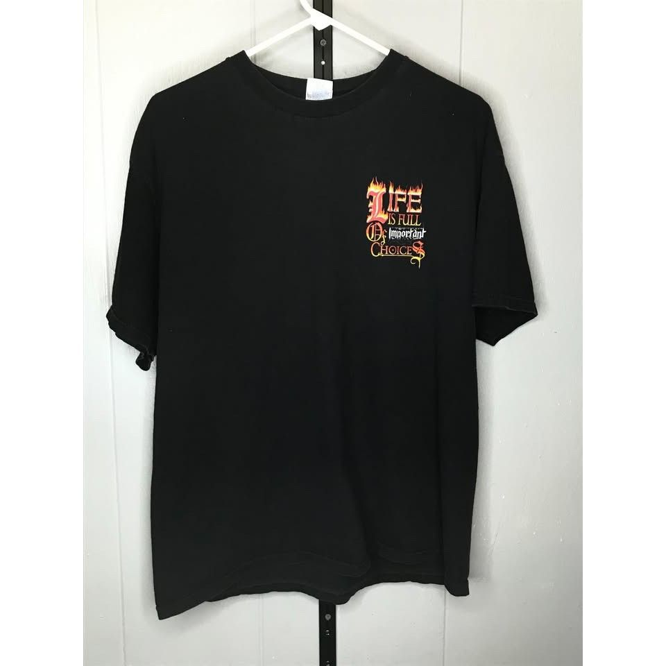 Vintage Vintage Motorcycle Big Print Grunge Biker Street t shirt sz Size US XL / EU 56 / 4 - 2 Thumbnail
