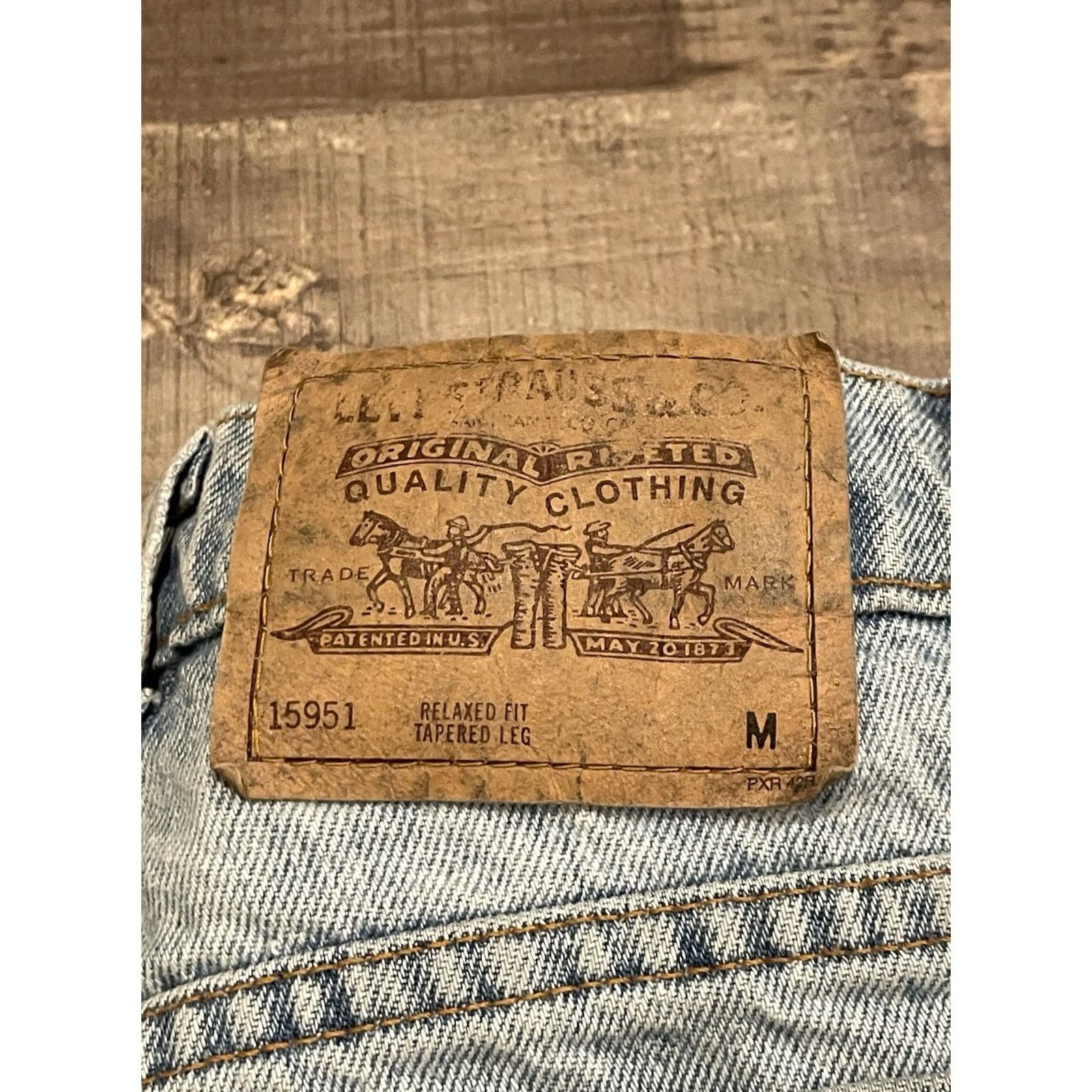 Levi's Levi'S Womens 15951 Jeans Size 10 Relaxed Fit Tapered Leg Orange Tab 28x29 (F521) - 90s Style Size 32" / US 10 / IT 46 - 3 Thumbnail