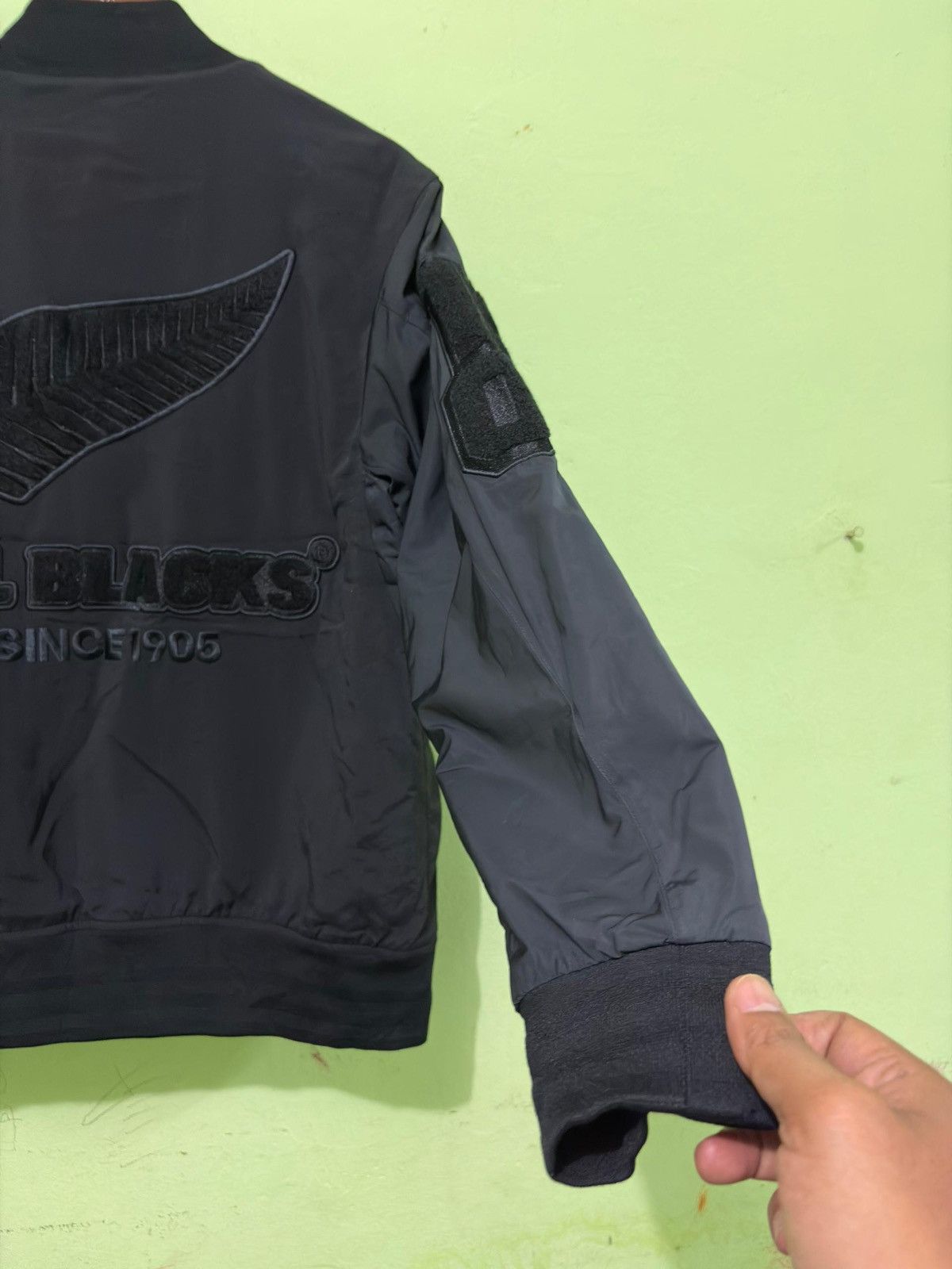 Adidas × All Blacks Adidas Bomber Jacket All Black New Zealand Rugby Jacket Size US M / EU 48-50 / 2 - 9 Thumbnail