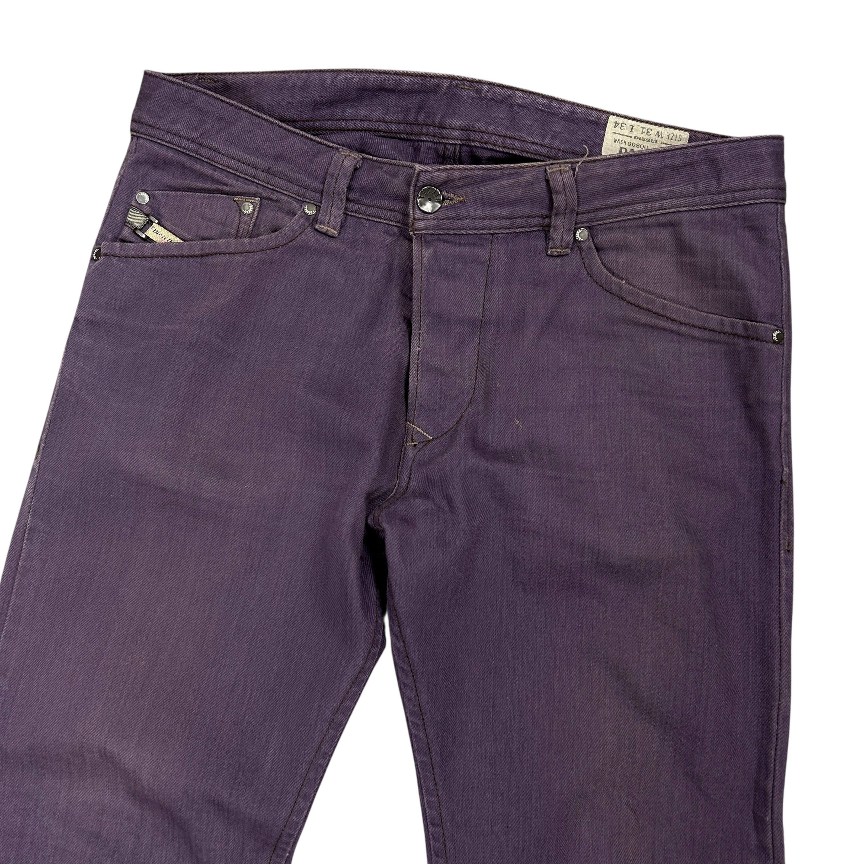 Diesel Diesel Darron Regular Slim Tapered Purple Denim Jeans W31L34 Size US 31 - 3 Thumbnail