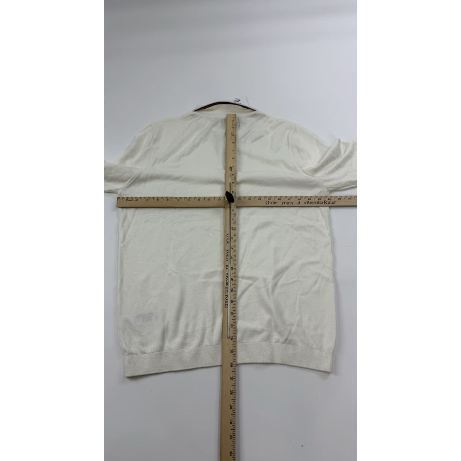 Topman Topman Pullover Sweater Mens Medium White Knit Collared Zip Long Sleeve Lightweight Size US M / EU 48-50 / 2 - 7 Thumbnail