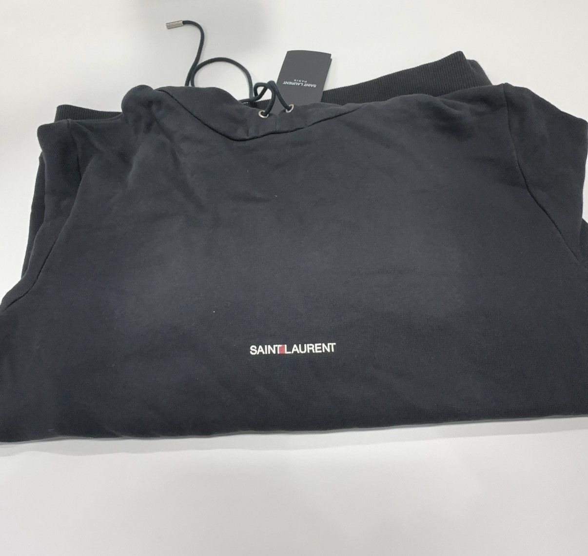 Saint Laurent Paris Saint Laurent logo-print hoodie Size US M / EU 48-50 / 2 - 10 Thumbnail