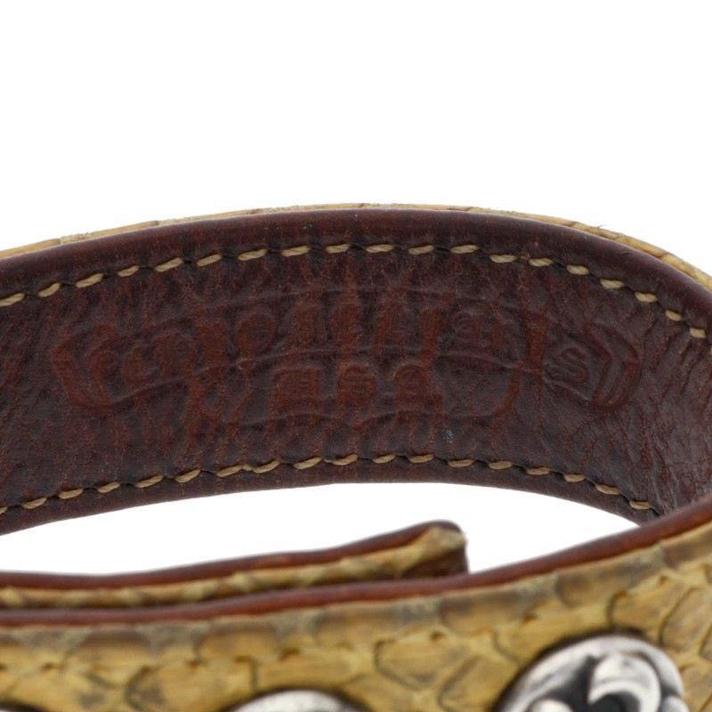 Chrome Hearts Chrome Hearts Fleur Snake leather Bracelet Size ONE SIZE - 3 Thumbnail