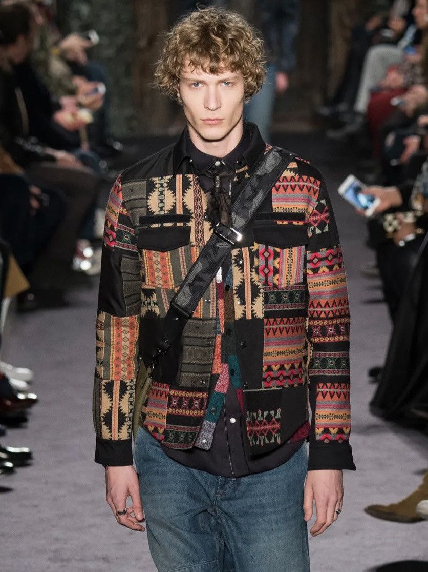 Valentino F/W 16 Sample Patchwork Overshirt Size US S / EU 44-46 / 1 - 1 Thumbnail