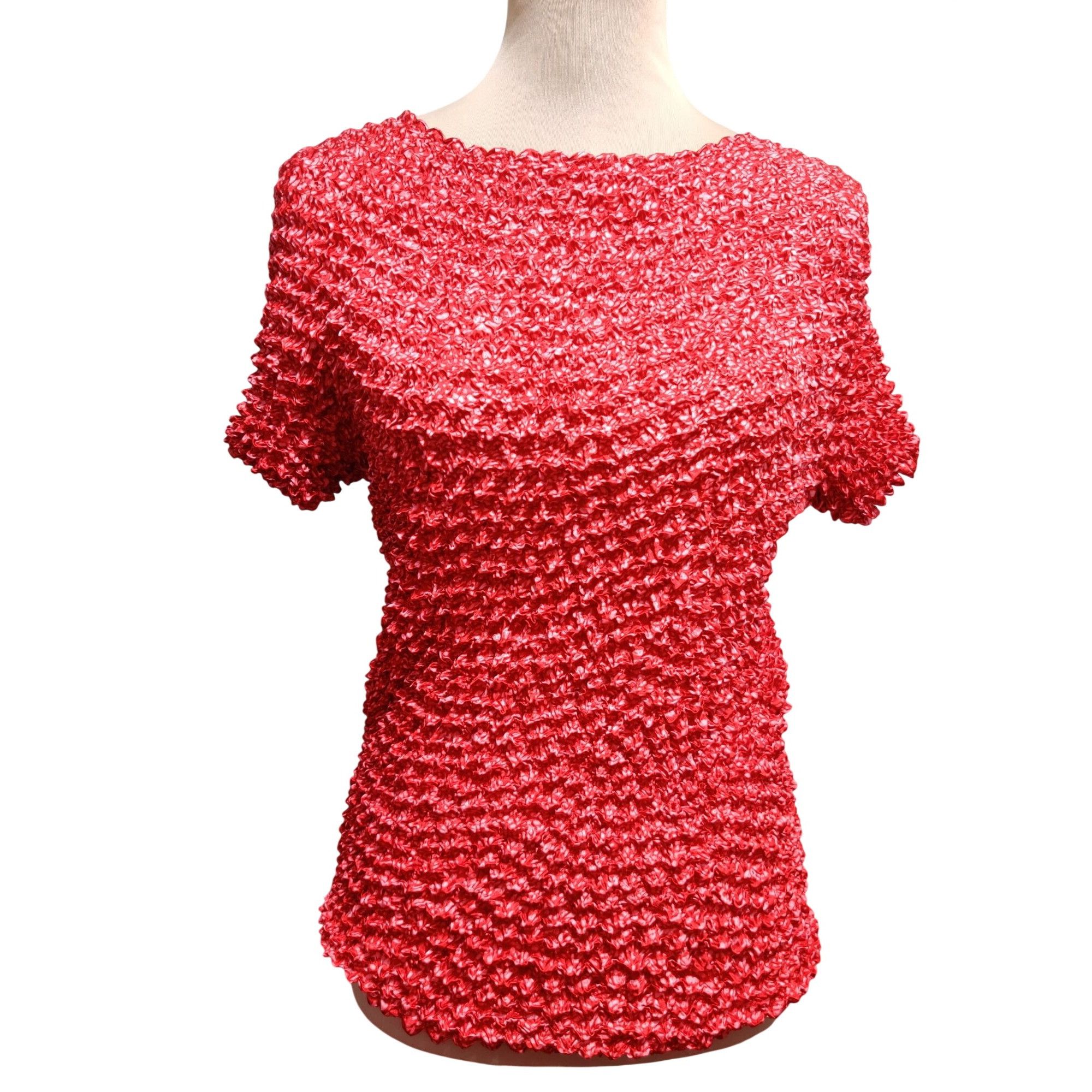Vintage Xhilaration Womens Top One Size Red Pink Dot Vintage Stretch Size ONE SIZE - 1 Thumbnail