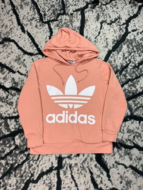 Adidas Adidas logo hoodie pink peach 38 M Size M / US 6-8 / IT 42-44 - 1 Thumbnail