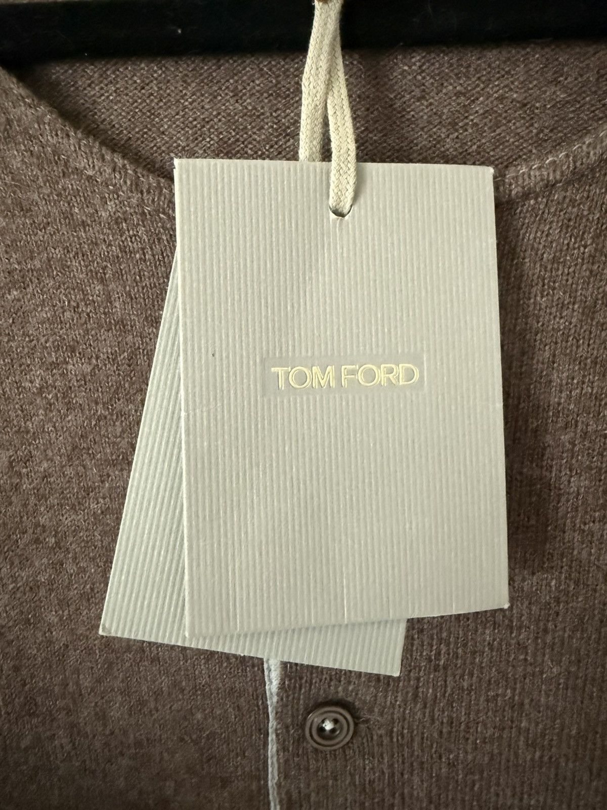 Tom Ford Tom Ford Henley Sweater – Brown – NWT – Size 60 (XXL) Size US XXL / EU 58 / 5 - 3 Thumbnail