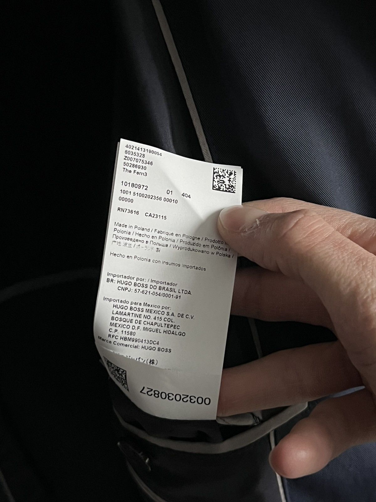 Hugo Boss Hugo Boss Water-Repellent Navy Long Short Coat Size US M / EU 48-50 / 2 - 13 Thumbnail