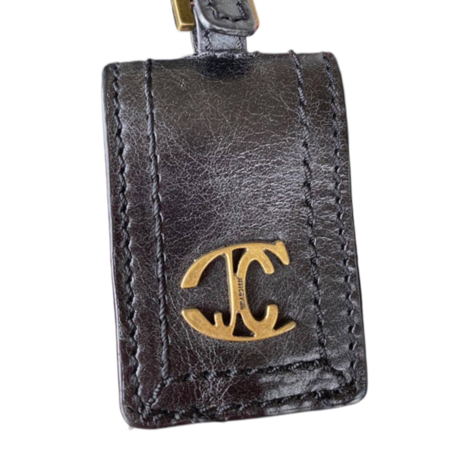 Roberto Cavalli The Cavalli Pleated Leather Shoulder Bag Size ONE SIZE - 3 Thumbnail