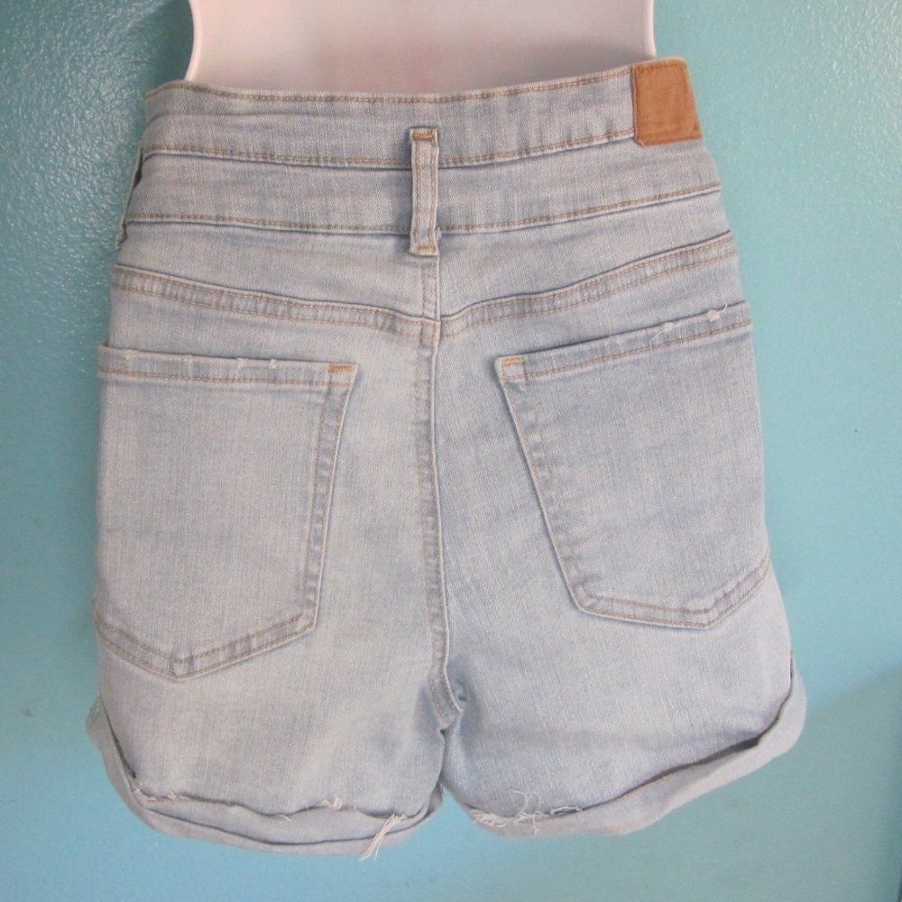 Aeropostale Aero Super High Rise Light Denim Jeans Shorts Size 2 Size 26" / US 2 / IT 38 - 8 Thumbnail