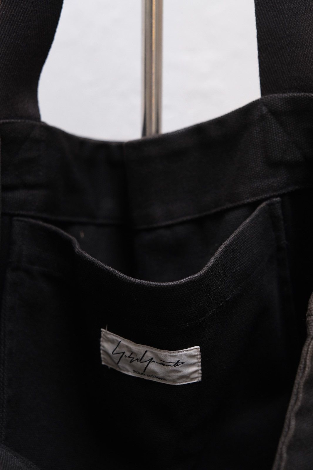 Yohji Yamamoto Yohji Yamamoto Pour Homme Embroidered String Tote Bag Size ONE SIZE - 8 Thumbnail