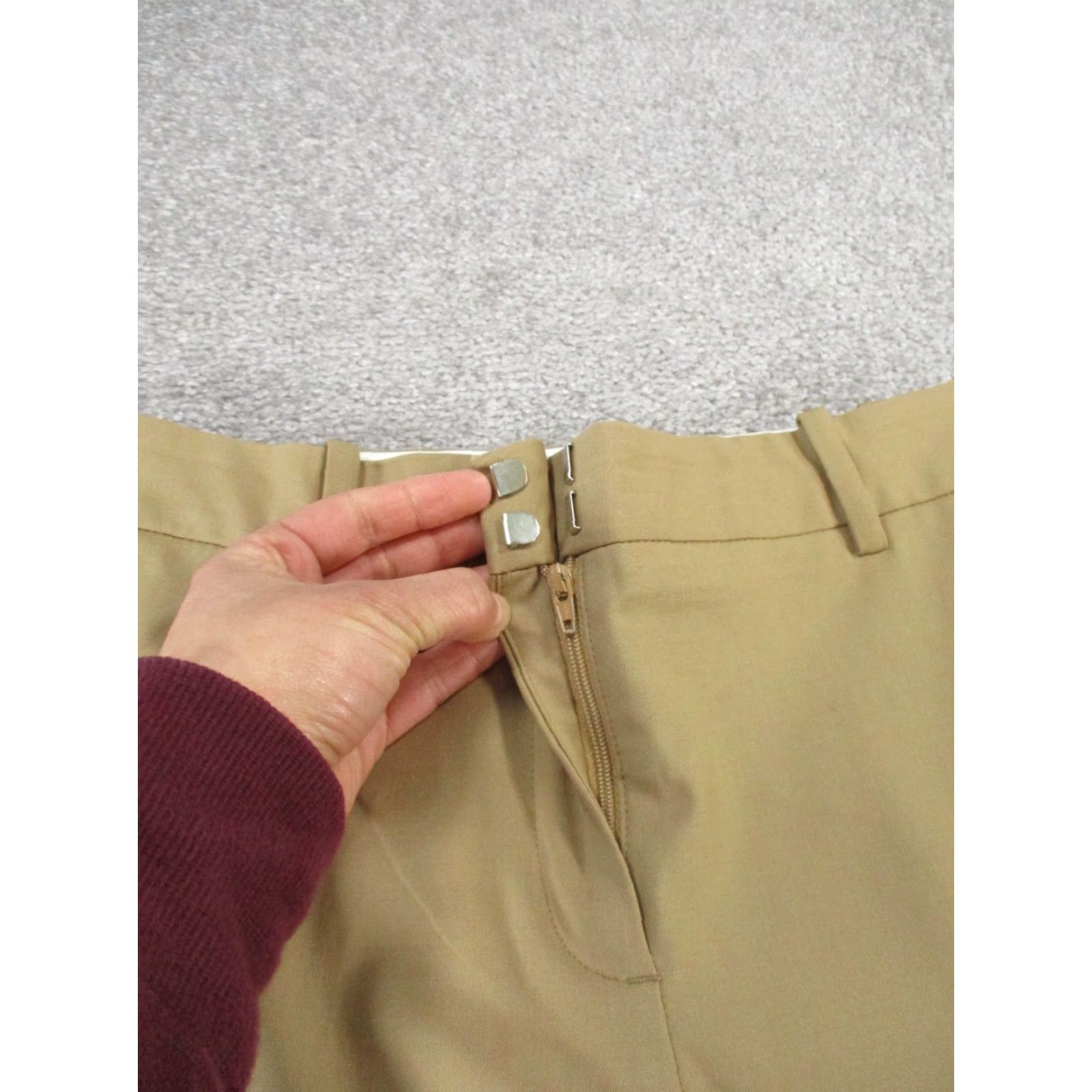 Theory Theory Dress Pants Womens 4 Beige Slim Fit Tapered Professional Slacks Size 27" / US 4 / IT 40 - 6 Thumbnail