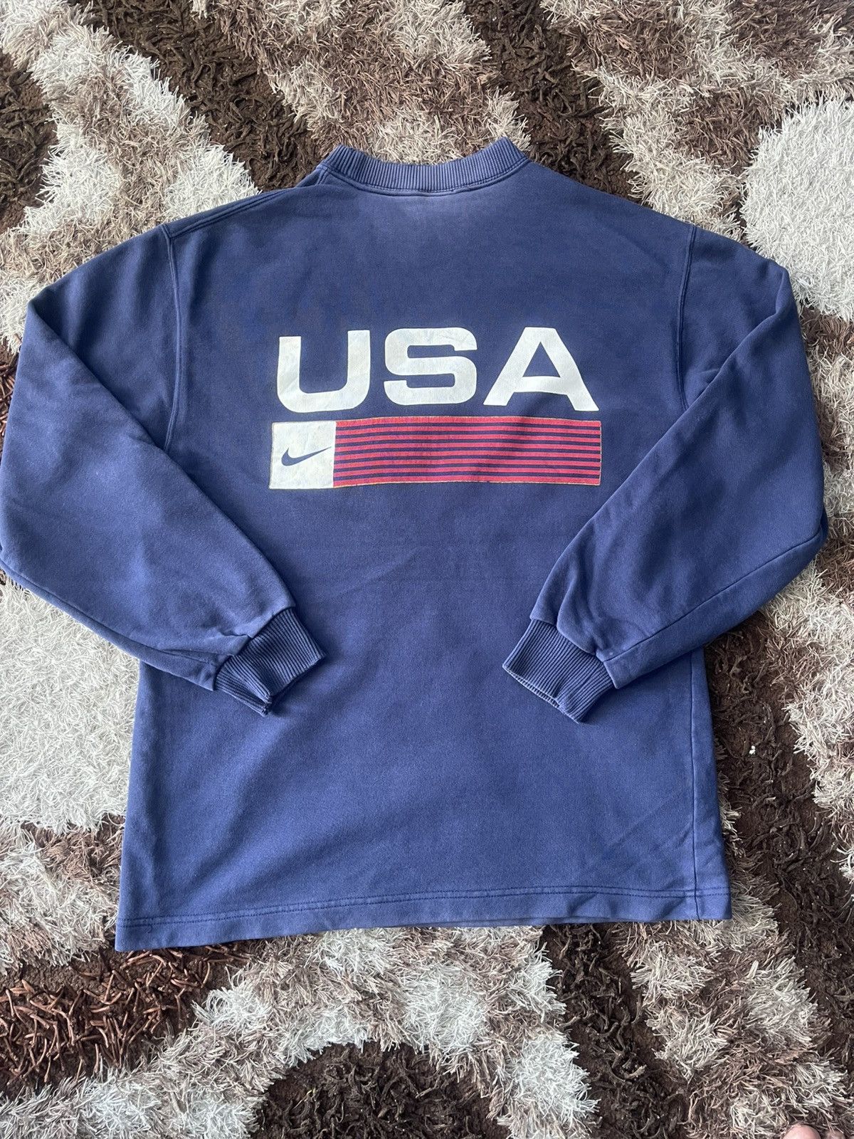 Nike × Vintage 🔥HOT🔥 VINTAGE NIKE USA CREWNECK VERY RARE Size US M / EU 48-50 / 2 - 1 Thumbnail