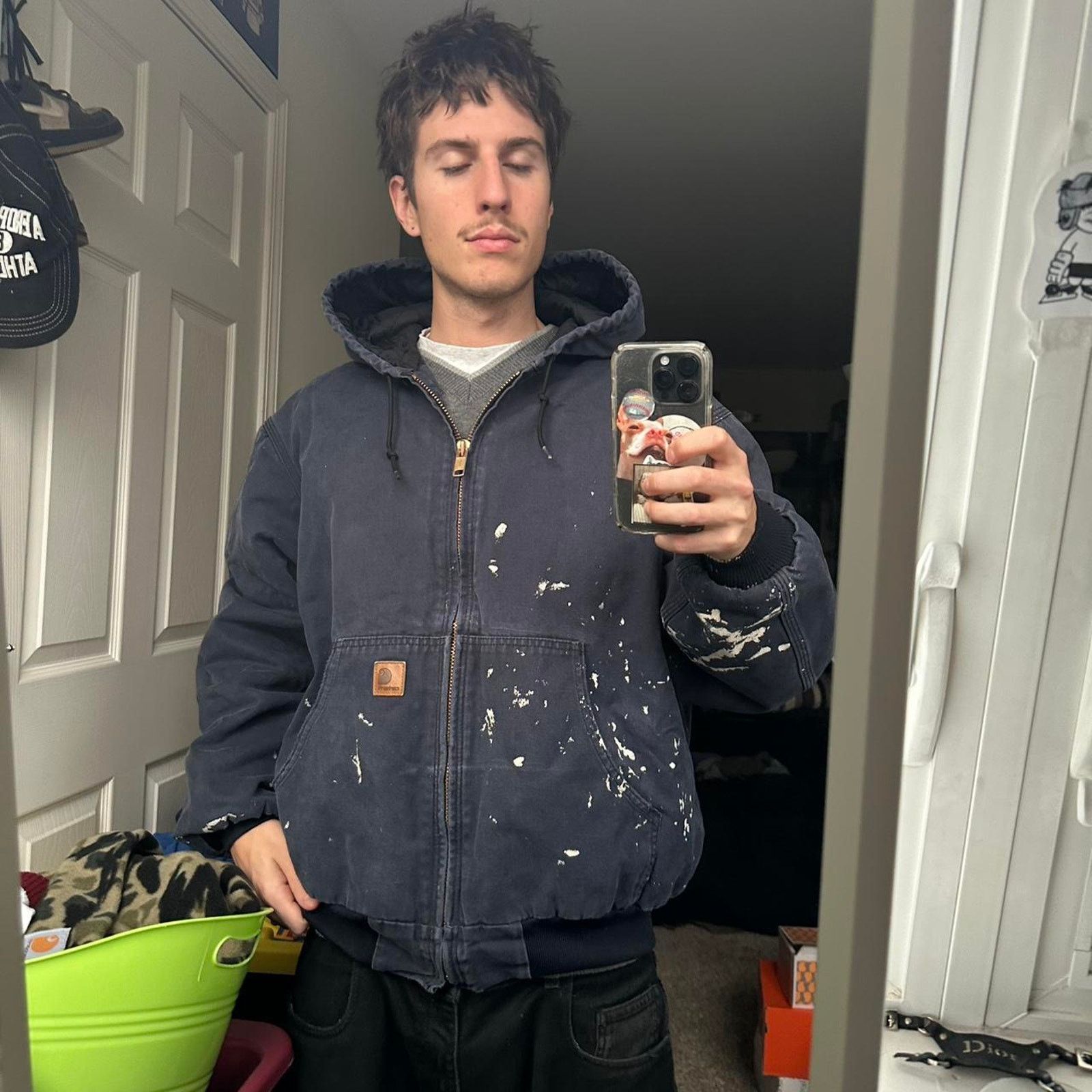 Carhartt Vintage Oversized Painter Carhartt Hooded J280 Work Jacket Size US XL / EU 56 / 4 - 8 Thumbnail