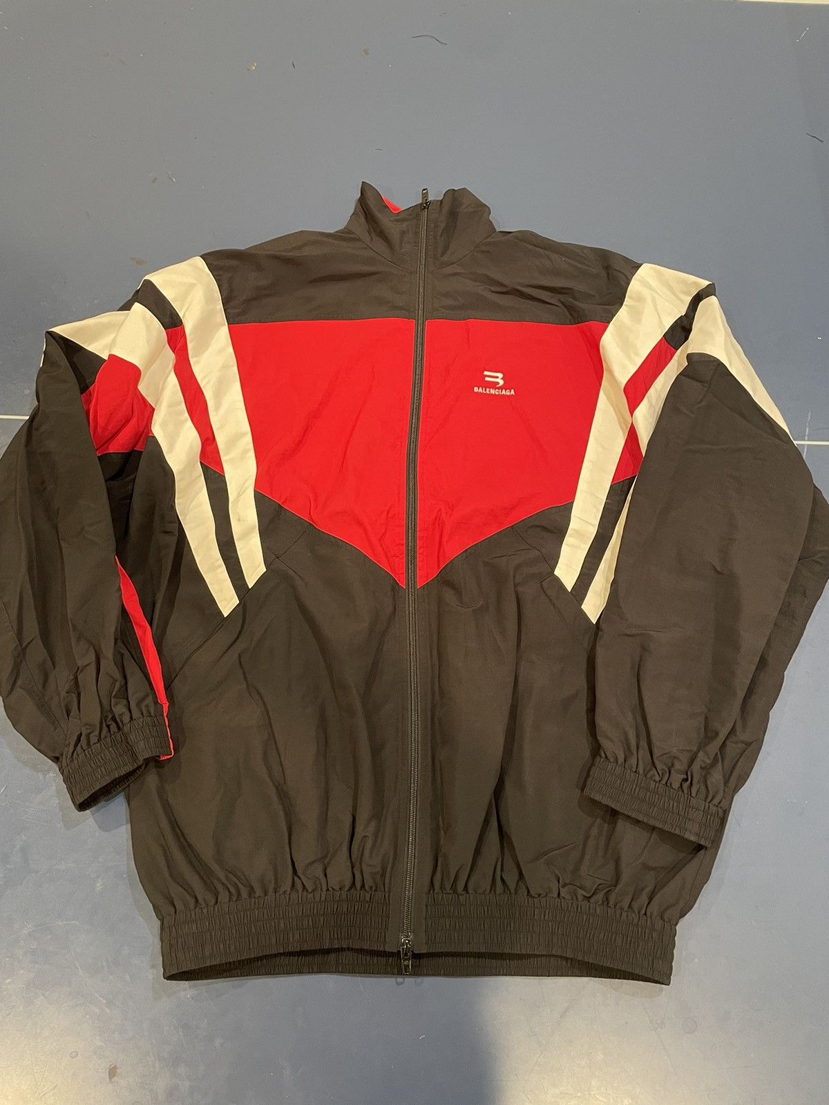 Balenciaga Runway Balenciaga SS21 Nylon Track Jacket Embroidered  