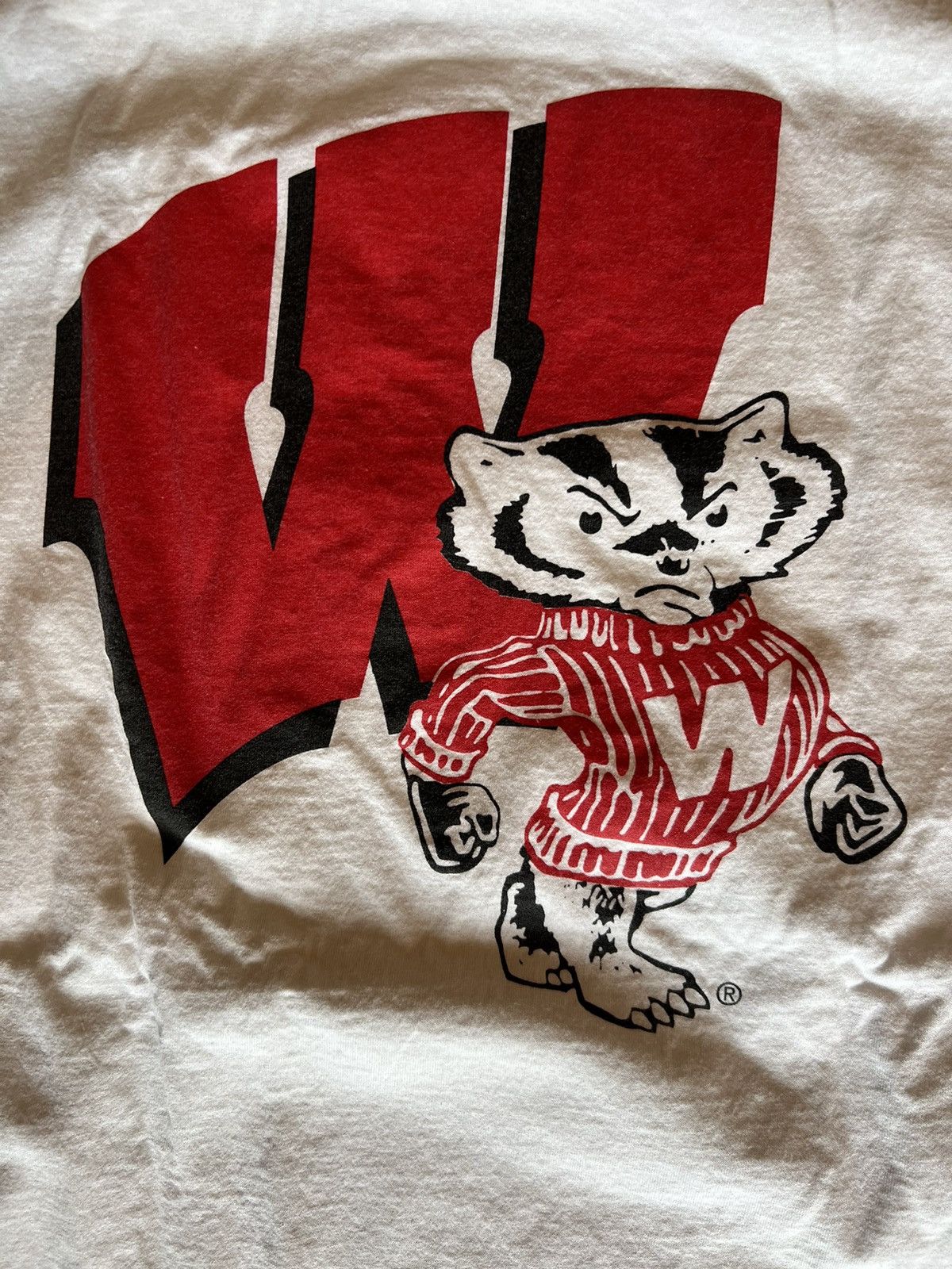 Vintage Wisconsin Badgers Vintage Graphic Tee Size US XL / EU 56 / 4 - 9 Thumbnail