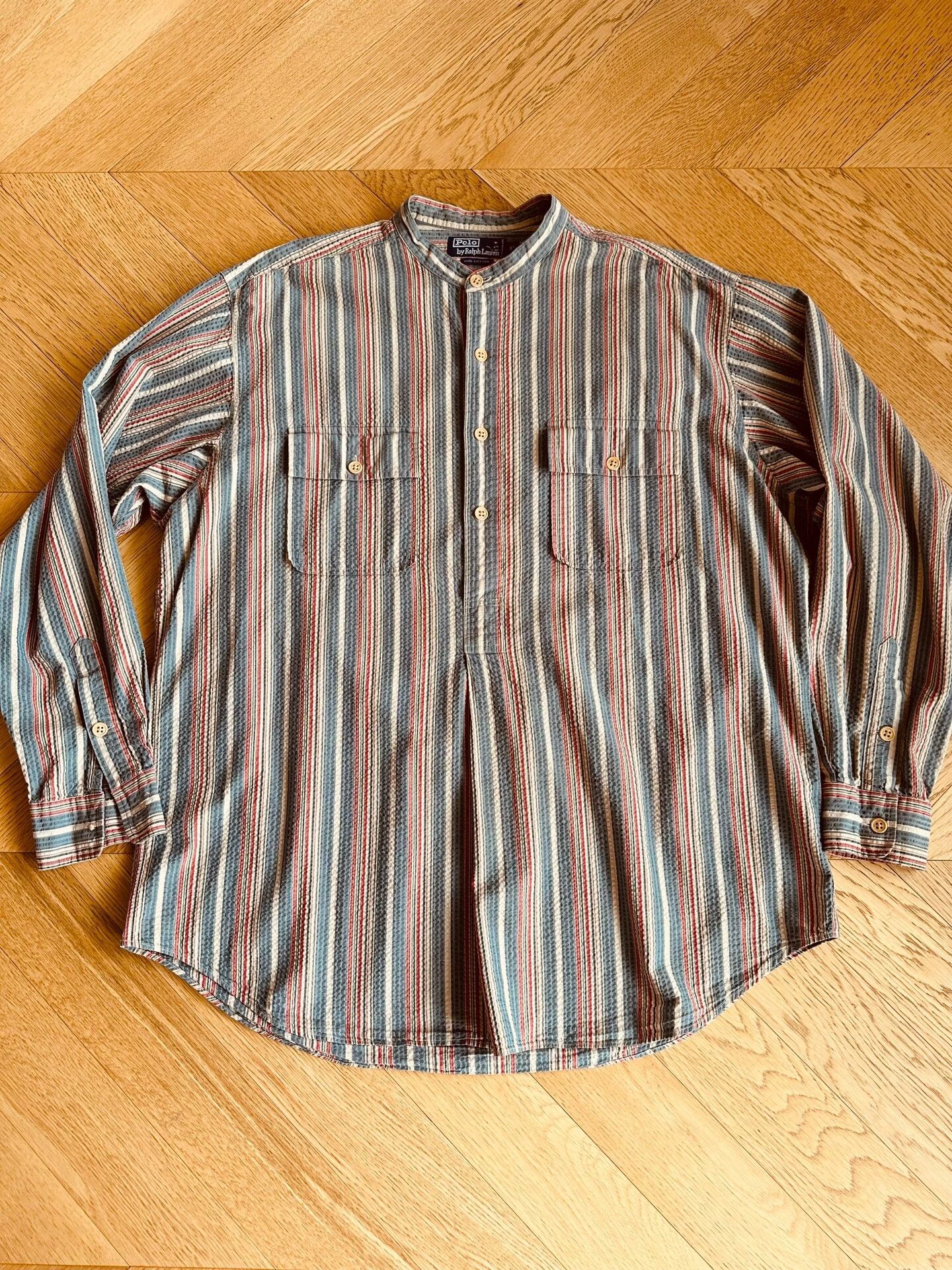 RLX Ralph Lauren Vintage Ralph Lauren Striped Shirt Size US XL / EU 56 / 4 - 1 Thumbnail