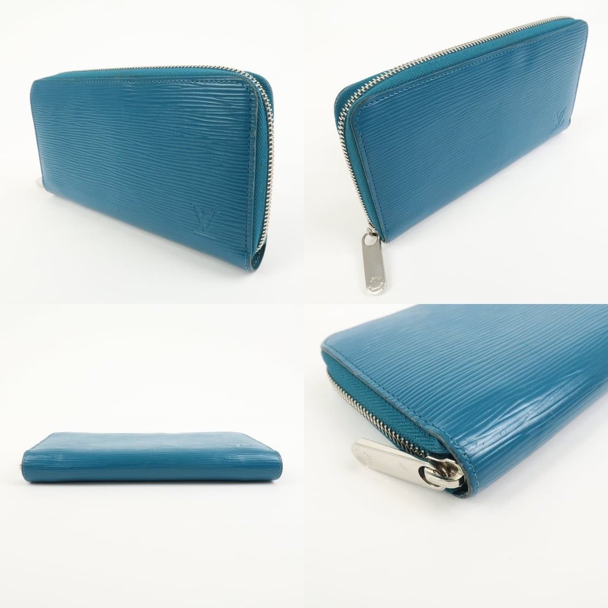 Louis Vuitton Louis Vuitton Epi Zippy Long Wallet Blue Size ONE SIZE - 3 Thumbnail