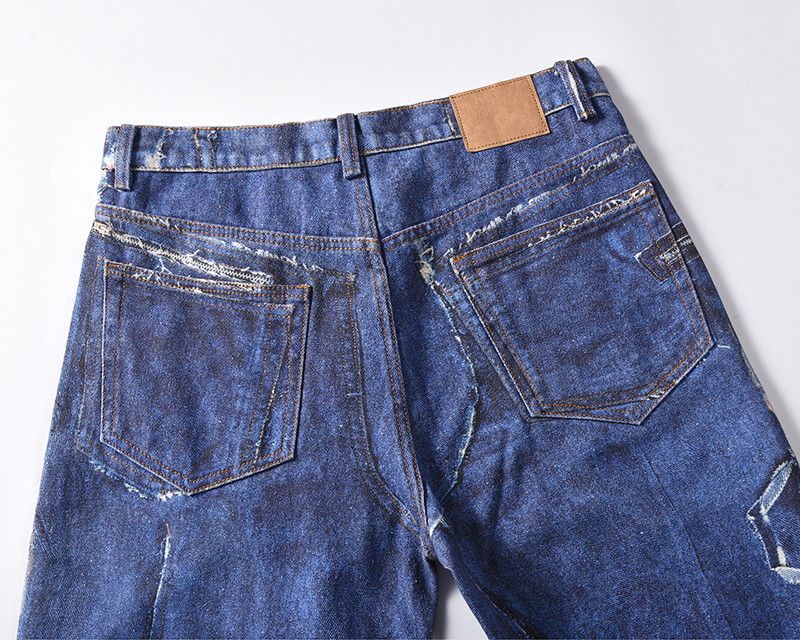 Japanese Brand × Jean Hand Painted Printed 3D Jeans Wide Leg Size US 36 / EU 52 - 14 Thumbnail
