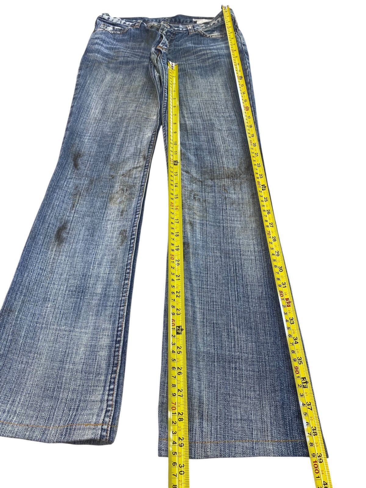 Other Japanese Brand Faded Blue Wash Style Loose Jeans Size US 28 / EU 44 - 8 Thumbnail