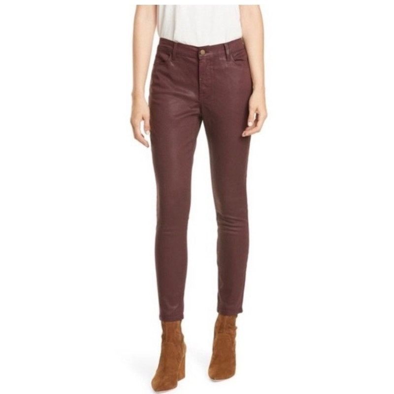 Frame NWT Frame Red Le High Skinny High Rise Coated Jeans-size 25 Size 25" / US 0 / IT 36 - 1 Thumbnail