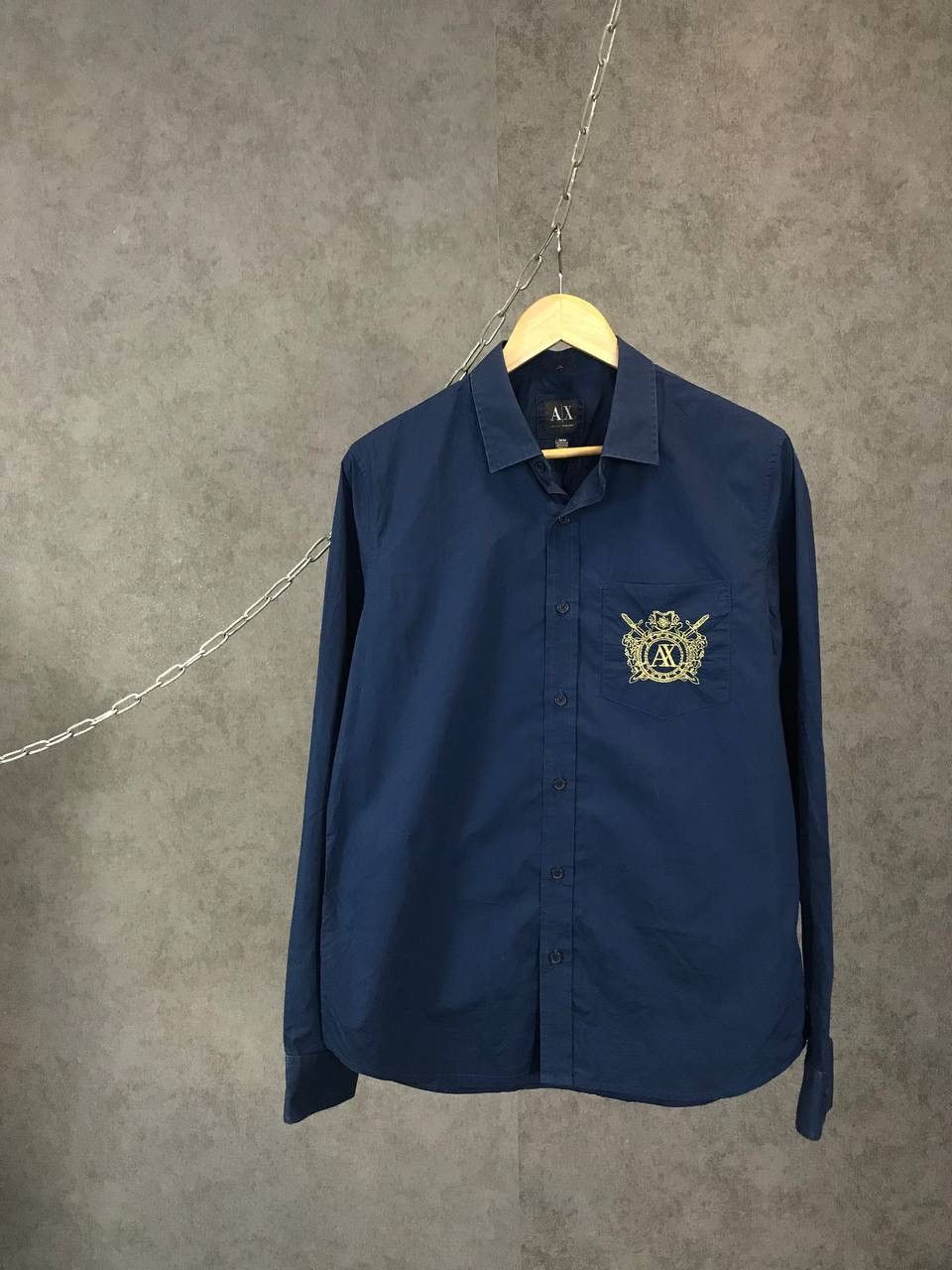 Armani Exchange Armani Exchange designer logo pocket shirt Size US M / EU 48-50 / 2 - 1 Thumbnail
