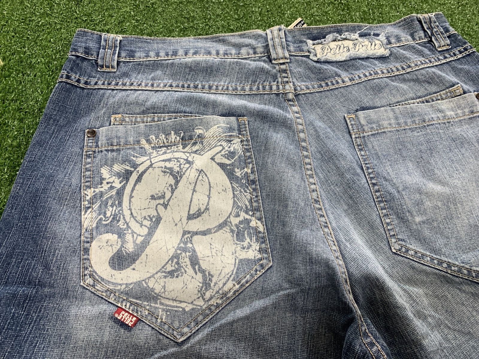 Pelle Pelle PELLE PELLE Baggy Denim Jeans – Y2K Hip Hop Style Size US 38 / EU 54 - 7 Thumbnail