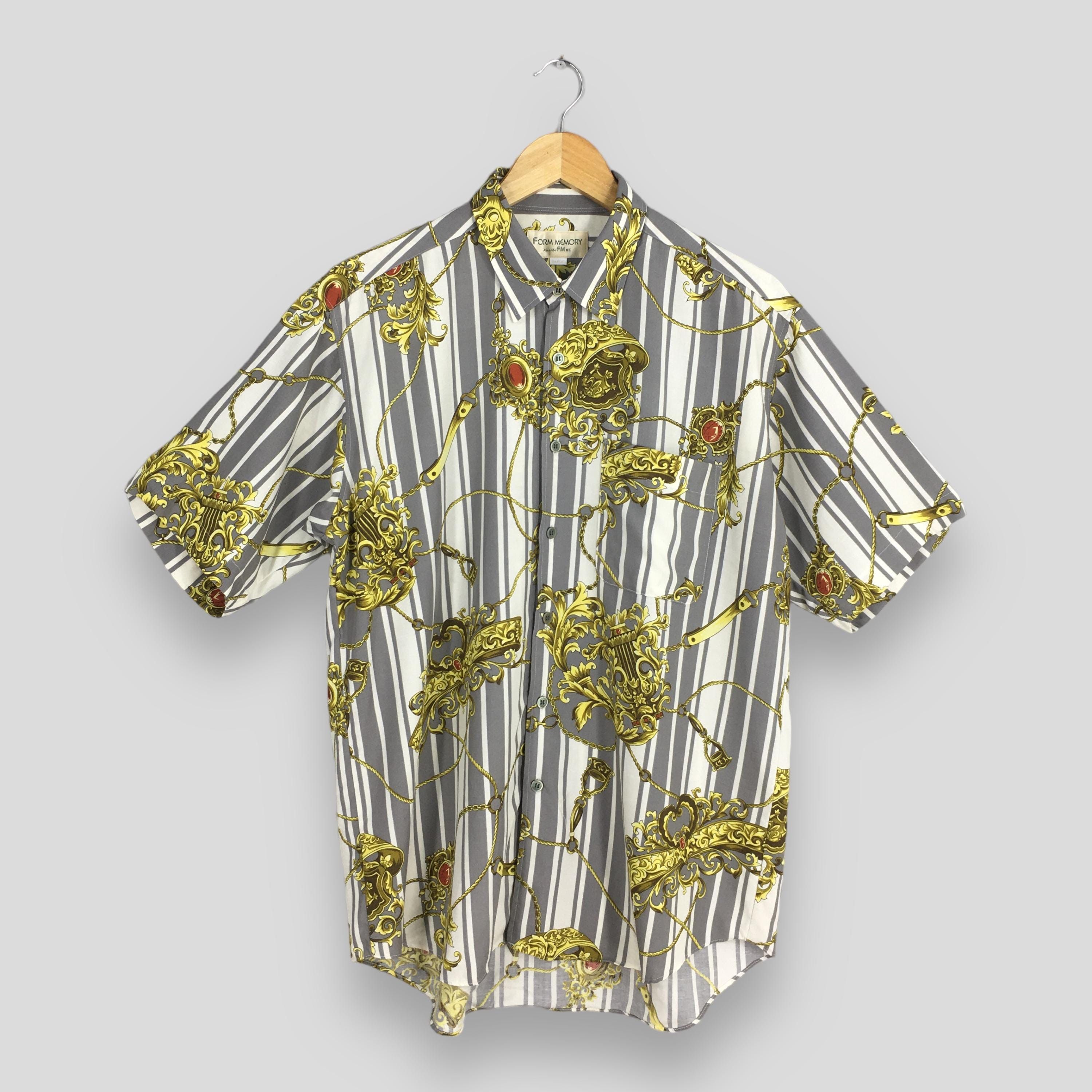 Vintage Vintage 90s Novelty Baroque Rayon Shirt Large Size US L / EU 52-54 / 3 - 1 Thumbnail