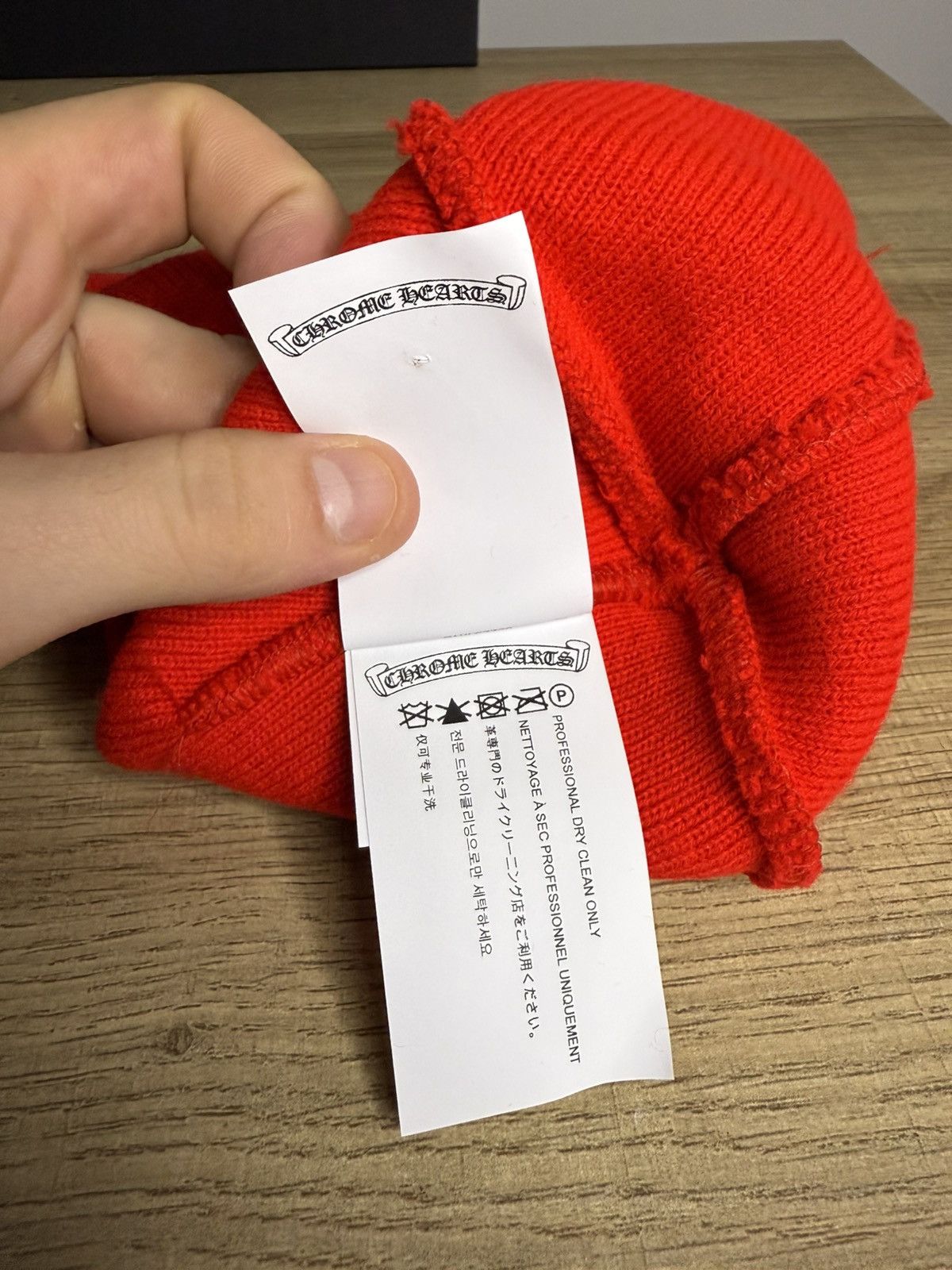Chrome Hearts Chrome Hearts Red Beanie Size ONE SIZE - 3 Thumbnail