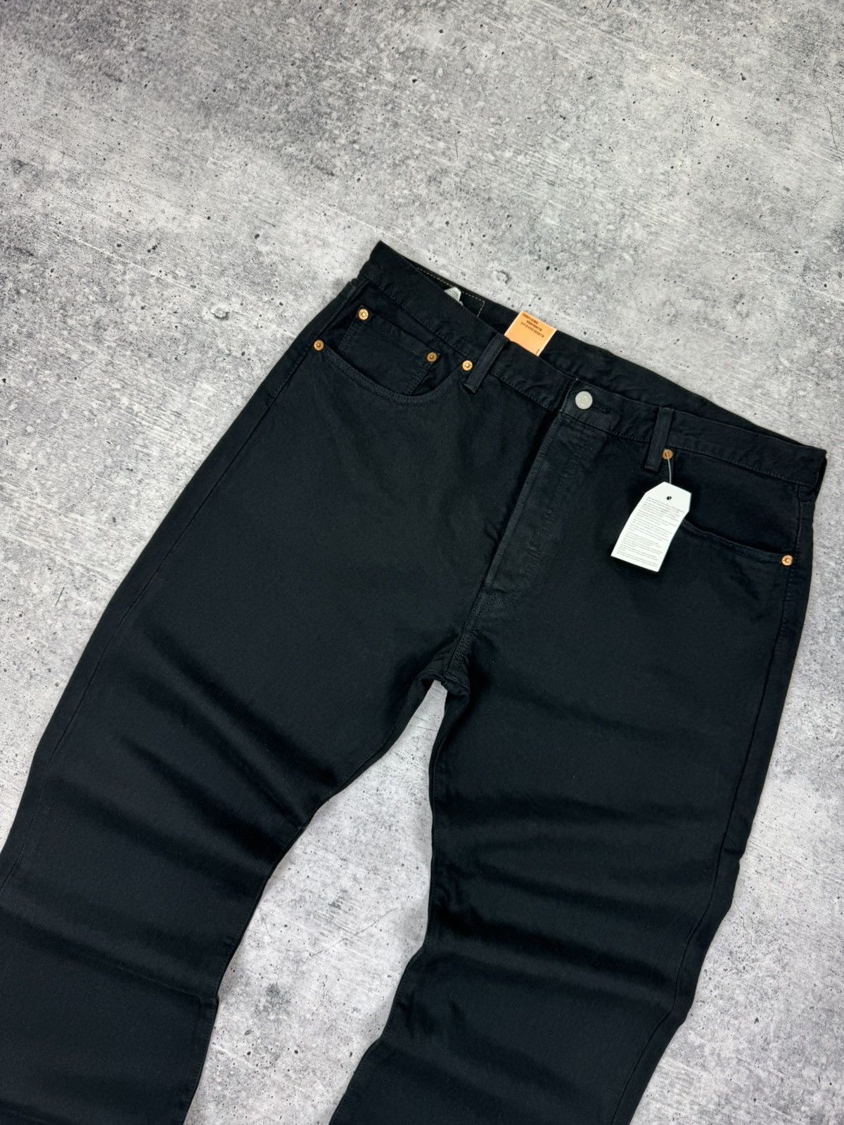 Levi's Vintage Levi’s 501 Straight Fit Black Denim Jeans Trousers Size US 38 / EU 54 - 7 Thumbnail