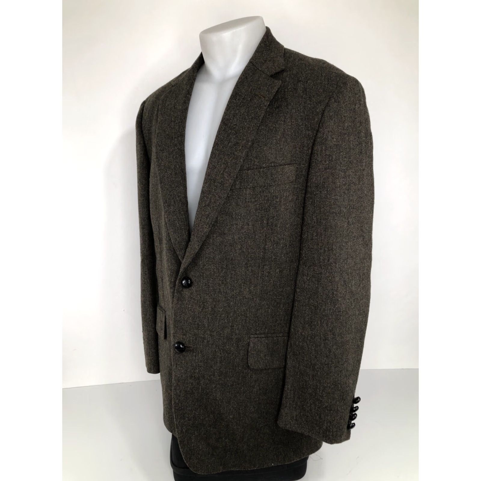 Brooks Brothers Brooks Brothers Blazer Mens 44R Lambswool Brown Blazer Jacket 100% Lambswool EXCELLENT J10 Size 44R - 2 Thumbnail