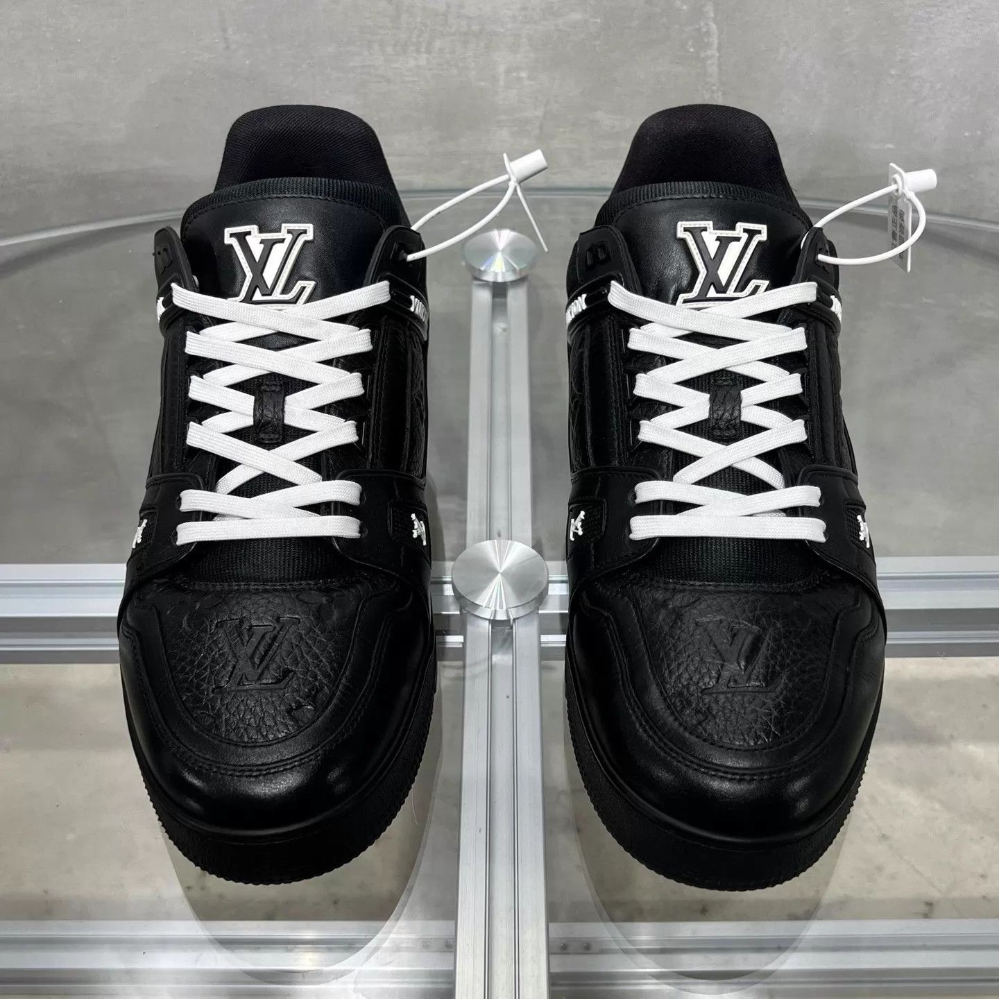 Louis Vuitton LV Trainer Black Warrior Black Art Gallery UK9.5 Size US 10.5 / EU 43-44 - 1 Thumbnail