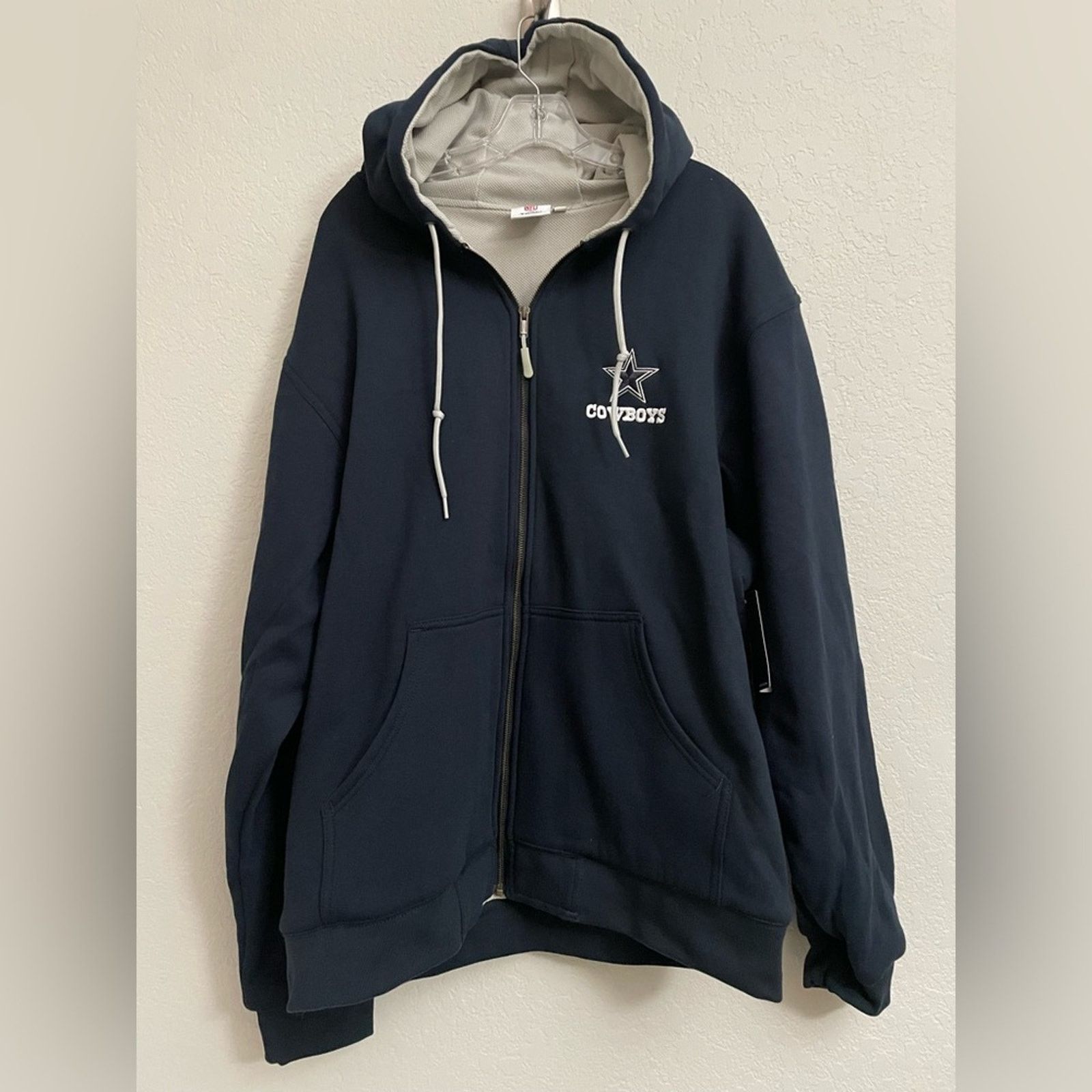 NFL Dallas Cowyboys NFL Team Apparel Fully Lined Navy Hoodie XL Size US XL / EU 56 / 4 - 1 Thumbnail
