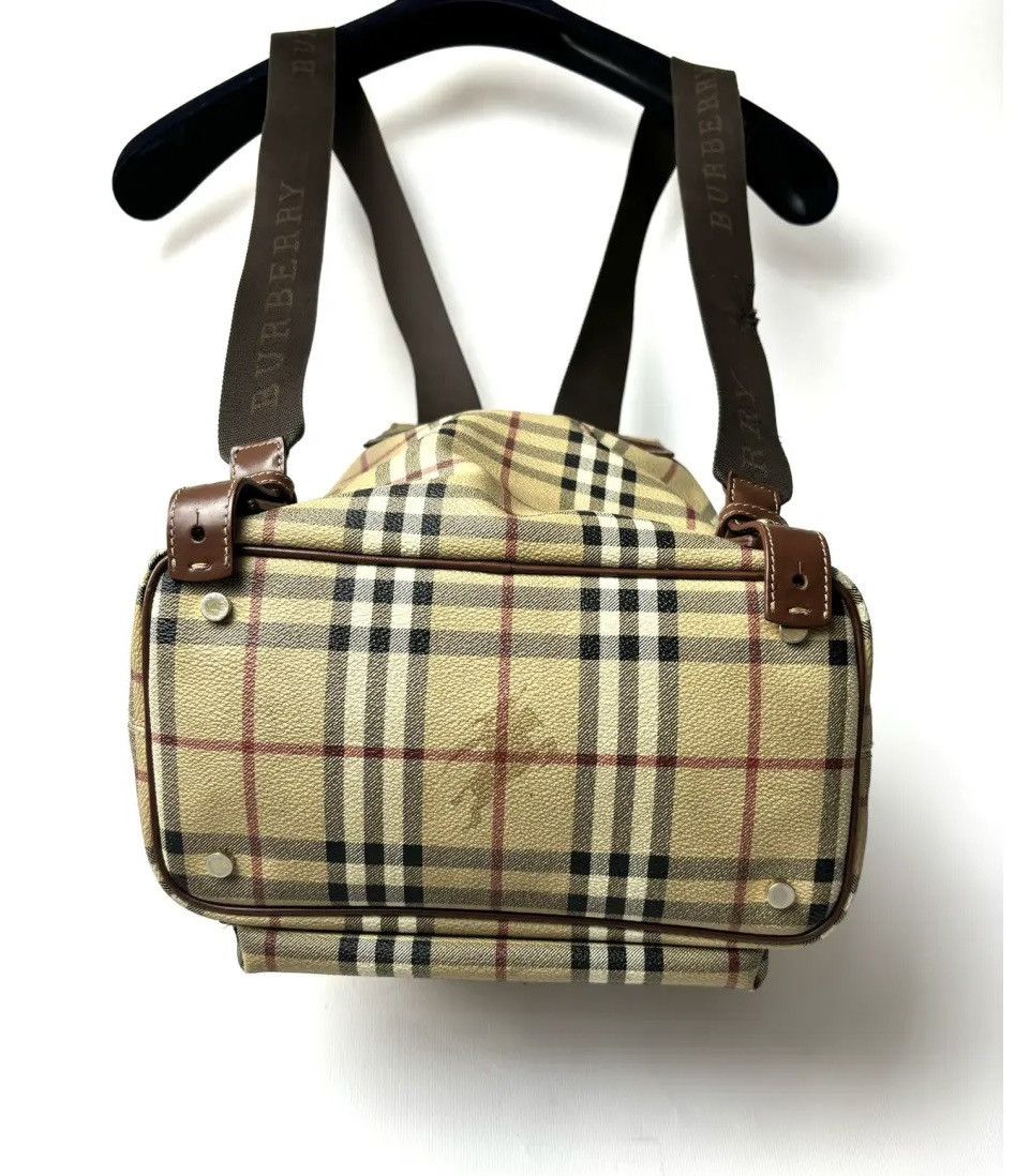 Burberry Vintage Burberry Novacheck Leather BackPack Size ONE SIZE - 4 Thumbnail