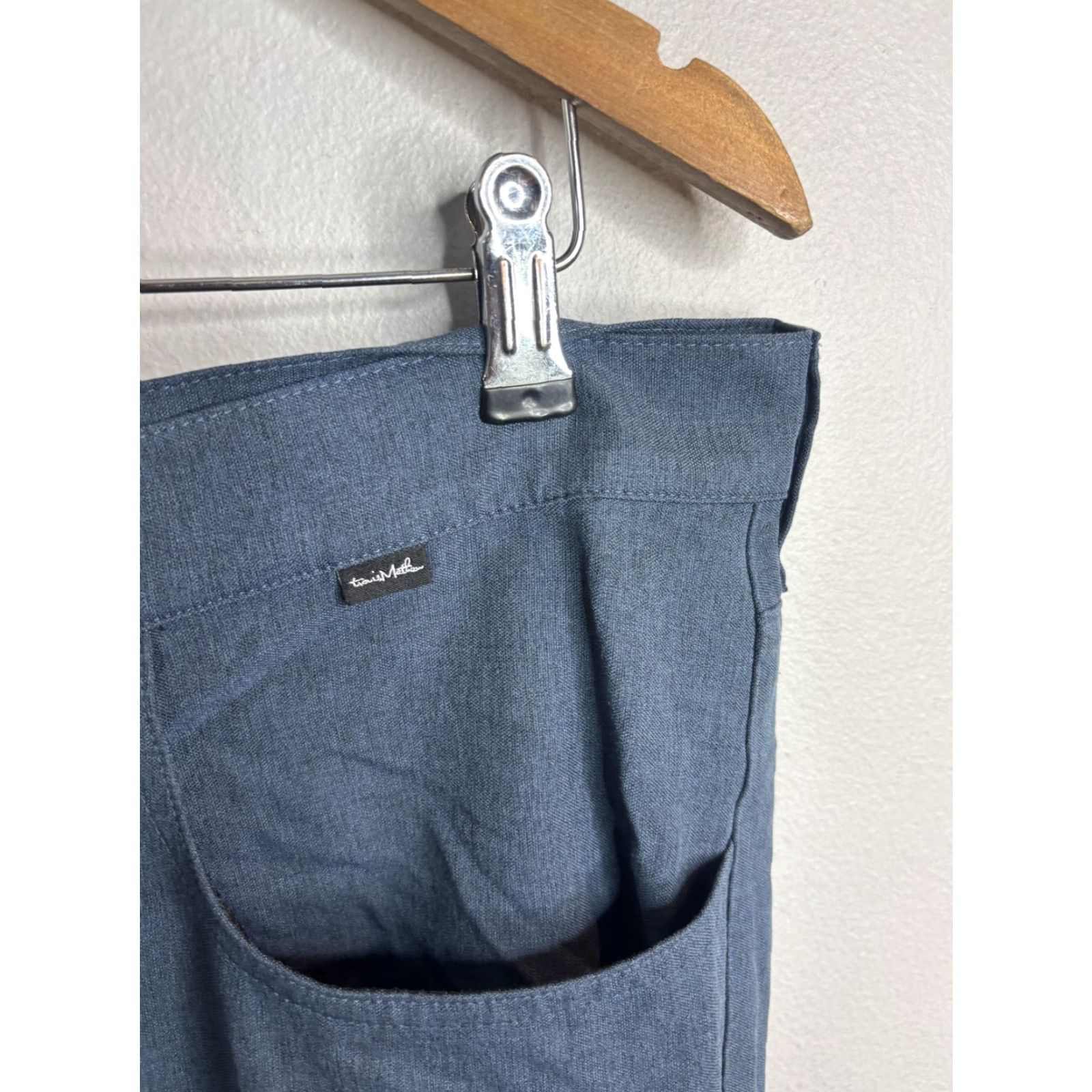TravisMathew TravisMathew Pants Mens 35x29 Blue Stretch Chino Golf Performance Casual Size US 35 - 5 Thumbnail