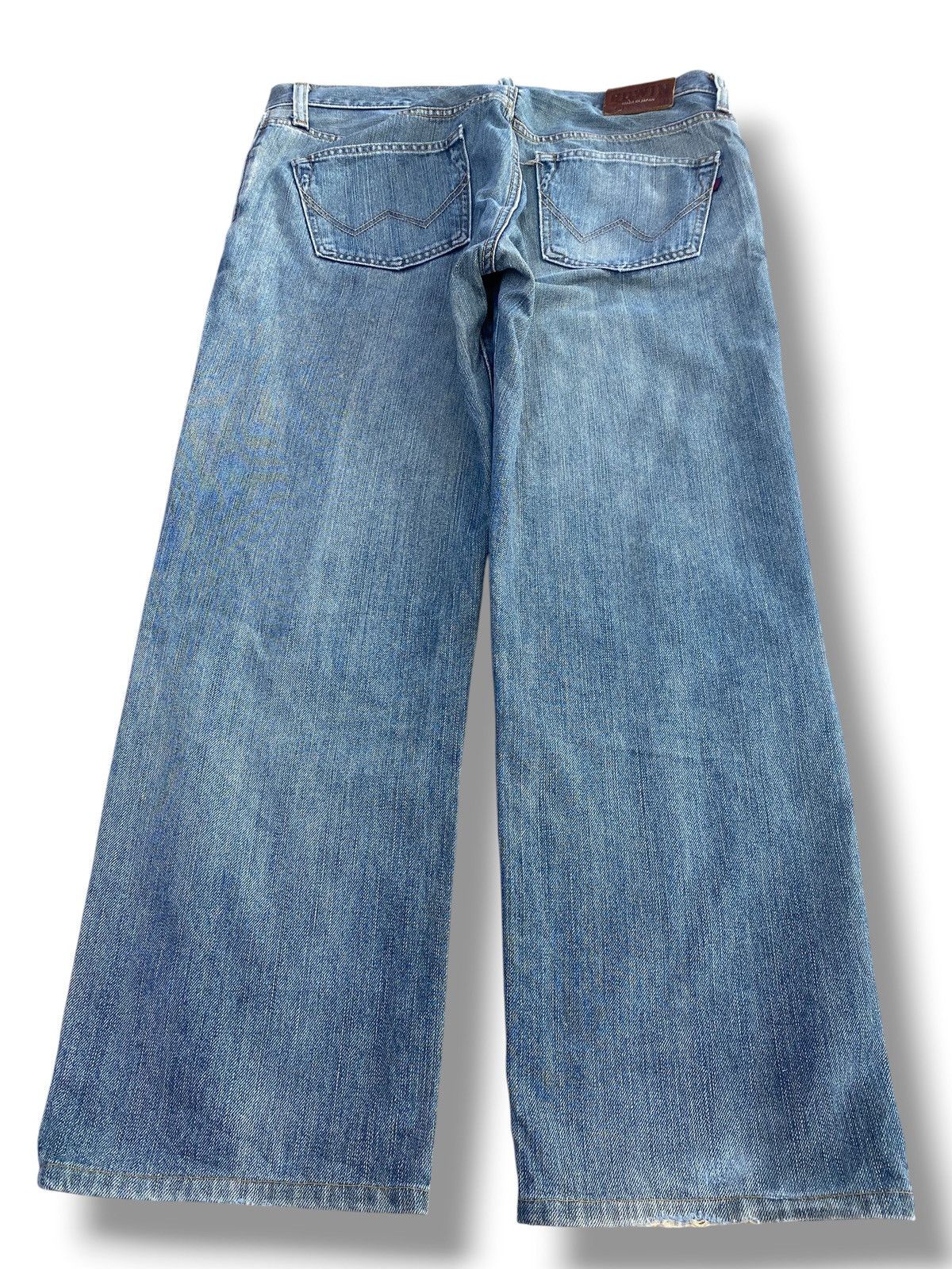 Edwin Vintage Edwin 403 Faded Wash Ripped Style Loose Jeans Size US 36 / EU 52 - 3 Thumbnail