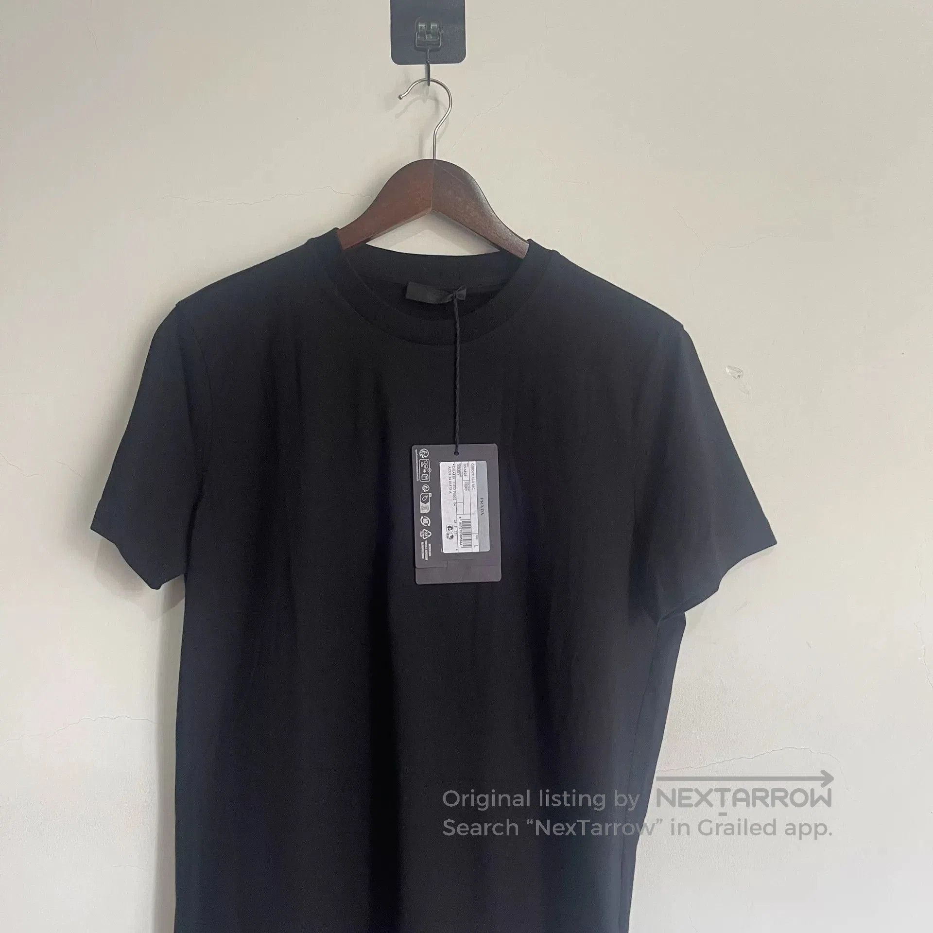 Prada New Prada Black Short Sleeve Tee. Size US L / EU 52-54 / 3 - 4 Thumbnail