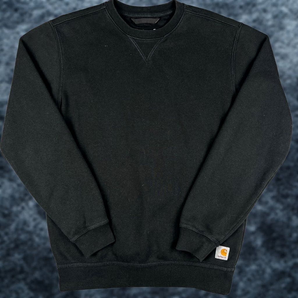 Carhartt Carhartt Sweatshirt Pullover Mens Small Loose Black Crew Neck K124 BLK Size US S / EU 44-46 / 1 - 1 Thumbnail