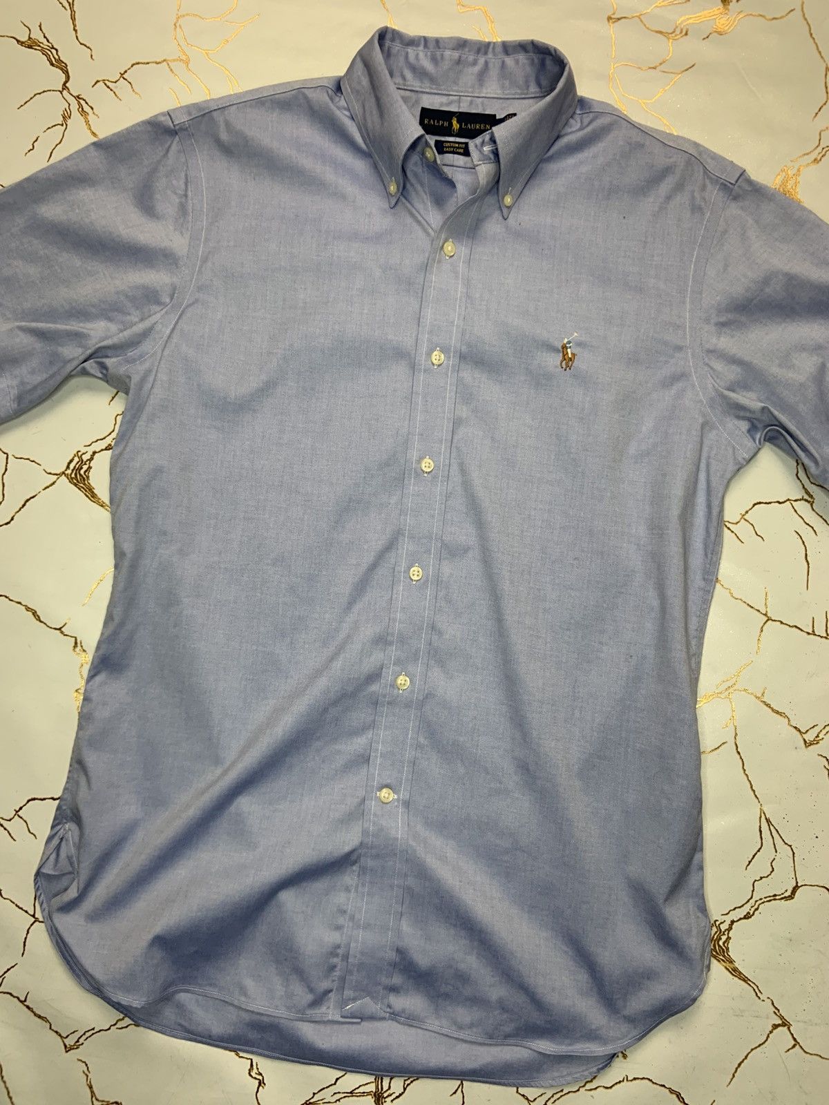 Polo Ralph Lauren × Ralph Lauren Ralph Lauren Men Blue Button Up Shirt Size 15.5 39 Size US M / EU 48-50 / 2 - 2 Thumbnail