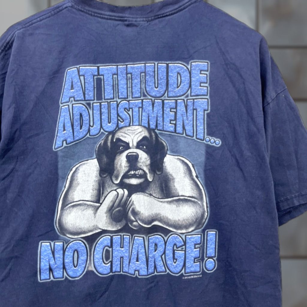 Big Dogs VINTAGE Big Dogs Attitude Adjustment Graphic T-Shirt 2XL Men Shirt Blue Size US XXL / EU 58 / 5 - 1 Thumbnail