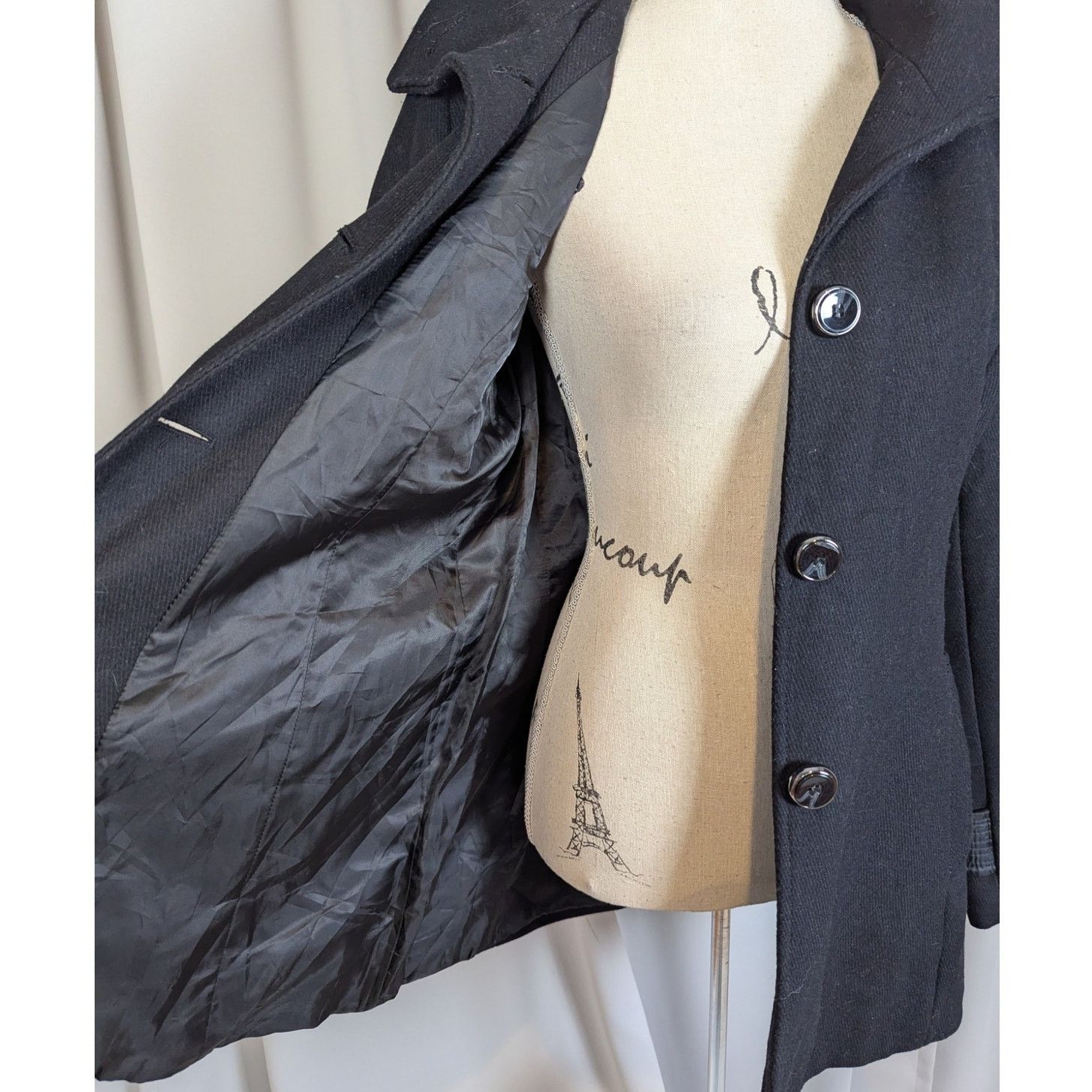 Kenneth Cole Kenneth Cole Wool Blend Overcoat Black Size 10 Size L / US 10 / IT 46 - 13 Thumbnail