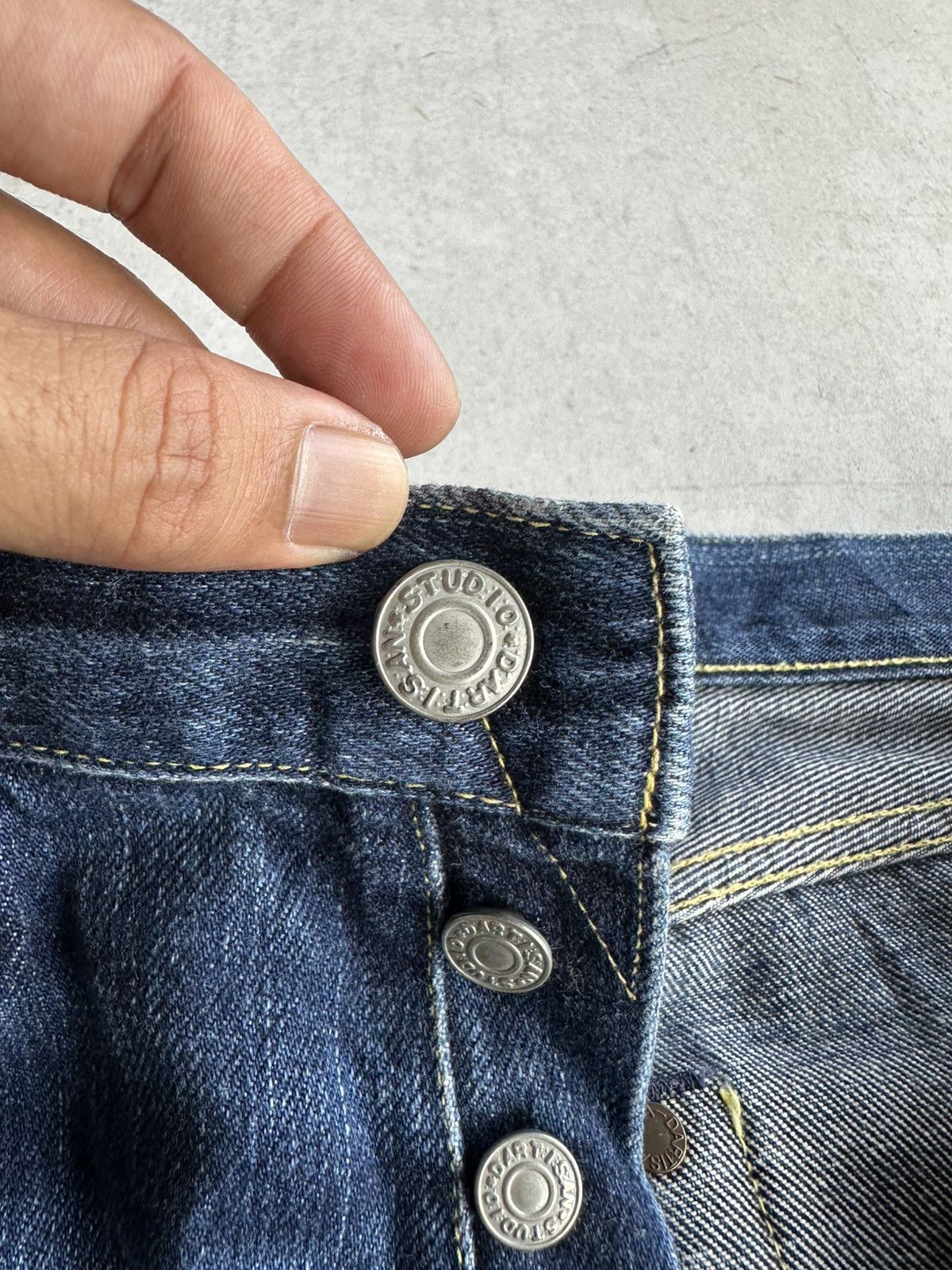 Studio D'Artisan SICKSS! Vintage STUDIO D ARTISAN Denim Lemon Stitch/Selvedge Size US 29 - 12 Thumbnail