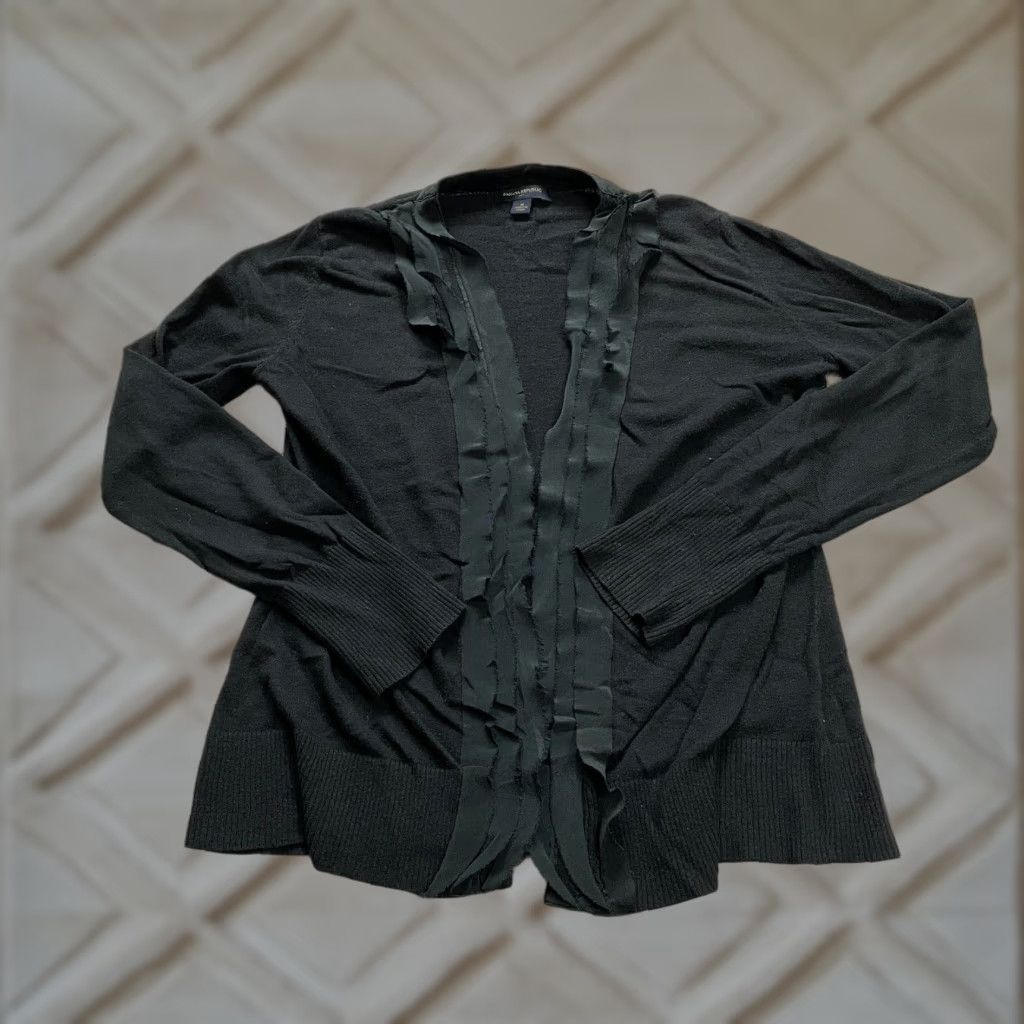 Banana Republic VINTAGE Banana Republic Long Cardigan Sweater Women’s Medium Black Knit Casual Lightweight Summer Size M / US 6-8 / IT 42-44 - 1 Thumbnail