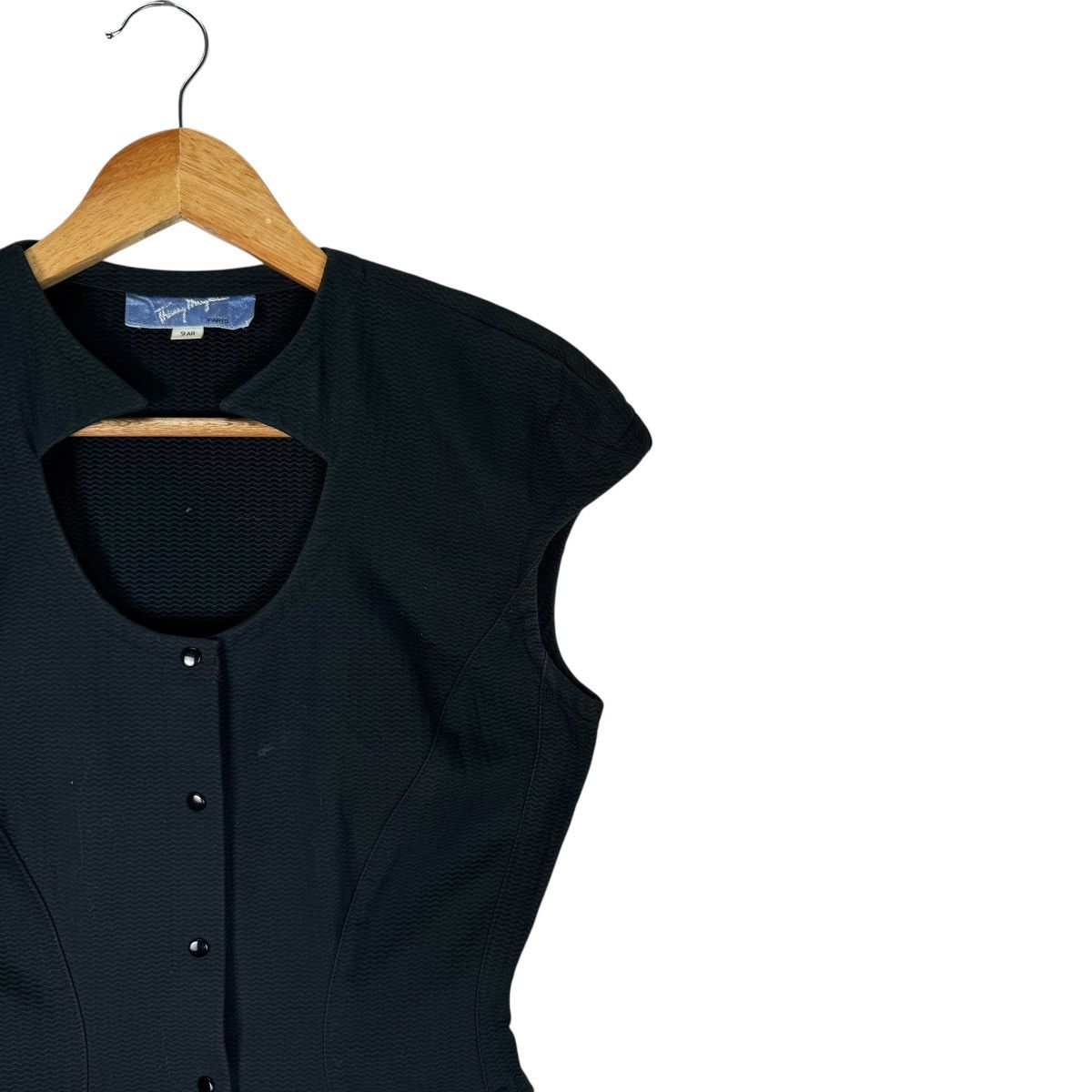 Thierry Mugler 🌟THIERRY MUGLER DRESS SNAP BUTTON SLEEVELESS Size S / US 4 / IT 40 - 7 Thumbnail