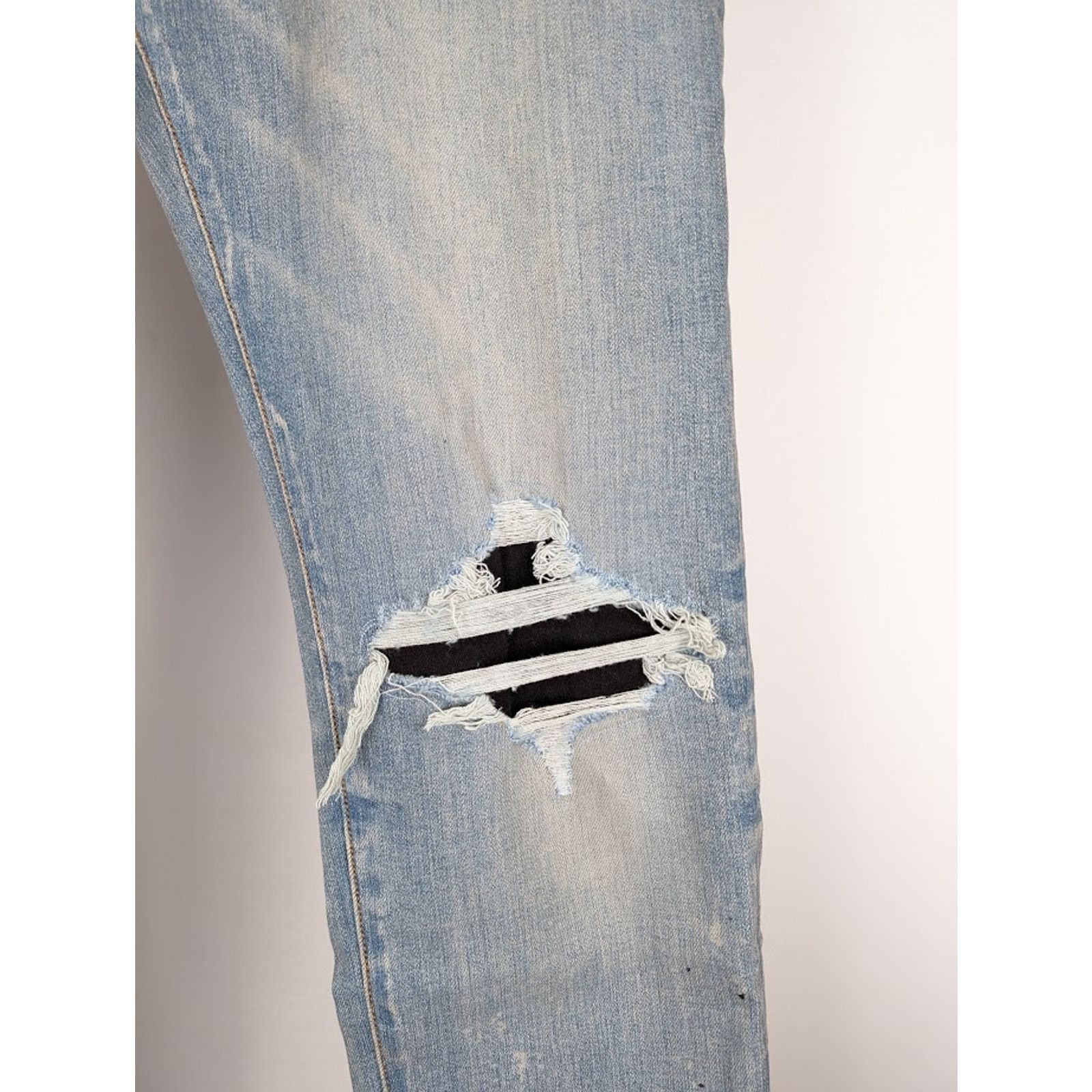 Amiri o1rshd1 Q:3 / Wes Lang Reaper Logo Jeans in Clay Indigo Size US 31 - 6 Thumbnail