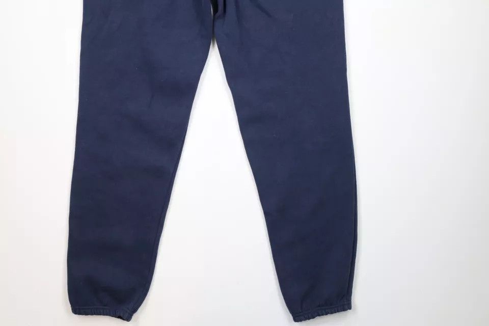 Vintage Vintage 90s Streetwear Blank Cuffed Sweatpants Joggers Blue Size US 36 / EU 52 - 10 Thumbnail